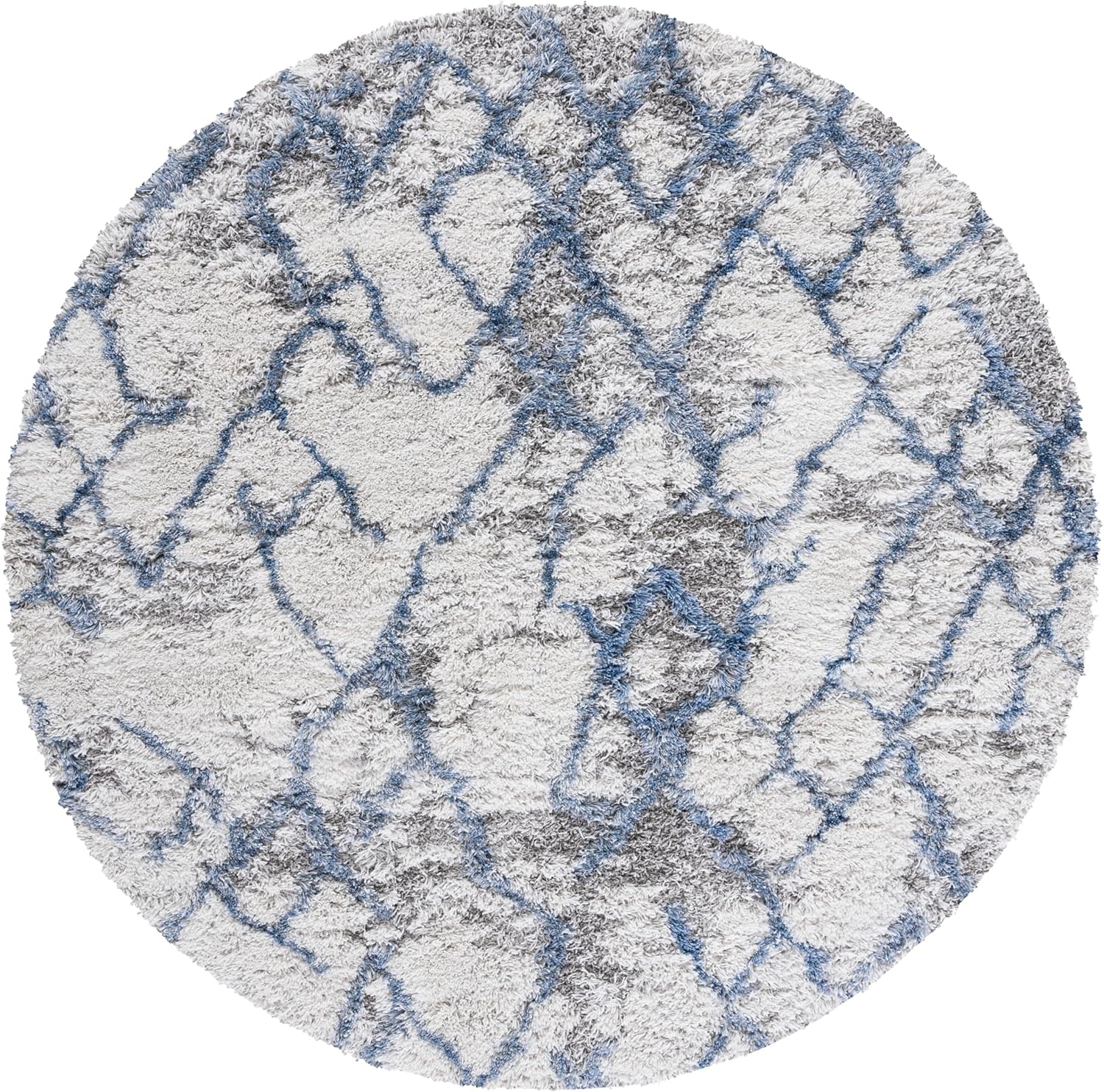 image:imageSAFAVIEH Horizon Shag Collection Area Rug 9 x 12 Ivory amp Rust Modern Abstract Design NonShedding amp Easy Care 25inch Thick Ideal for High Traffic Areas in Living Room Bedroom HZN894PIvoryBlue