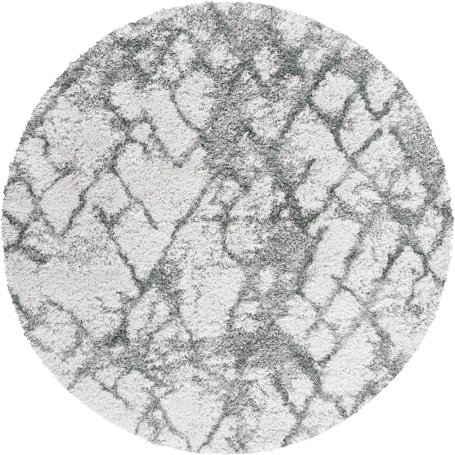 image:imageSAFAVIEH Horizon Shag Collection Area Rug 9 x 12 Ivory amp Rust Modern Abstract Design NonShedding amp Easy Care 25inch Thick Ideal for High Traffic Areas in Living Room Bedroom HZN894PIvoryGreen