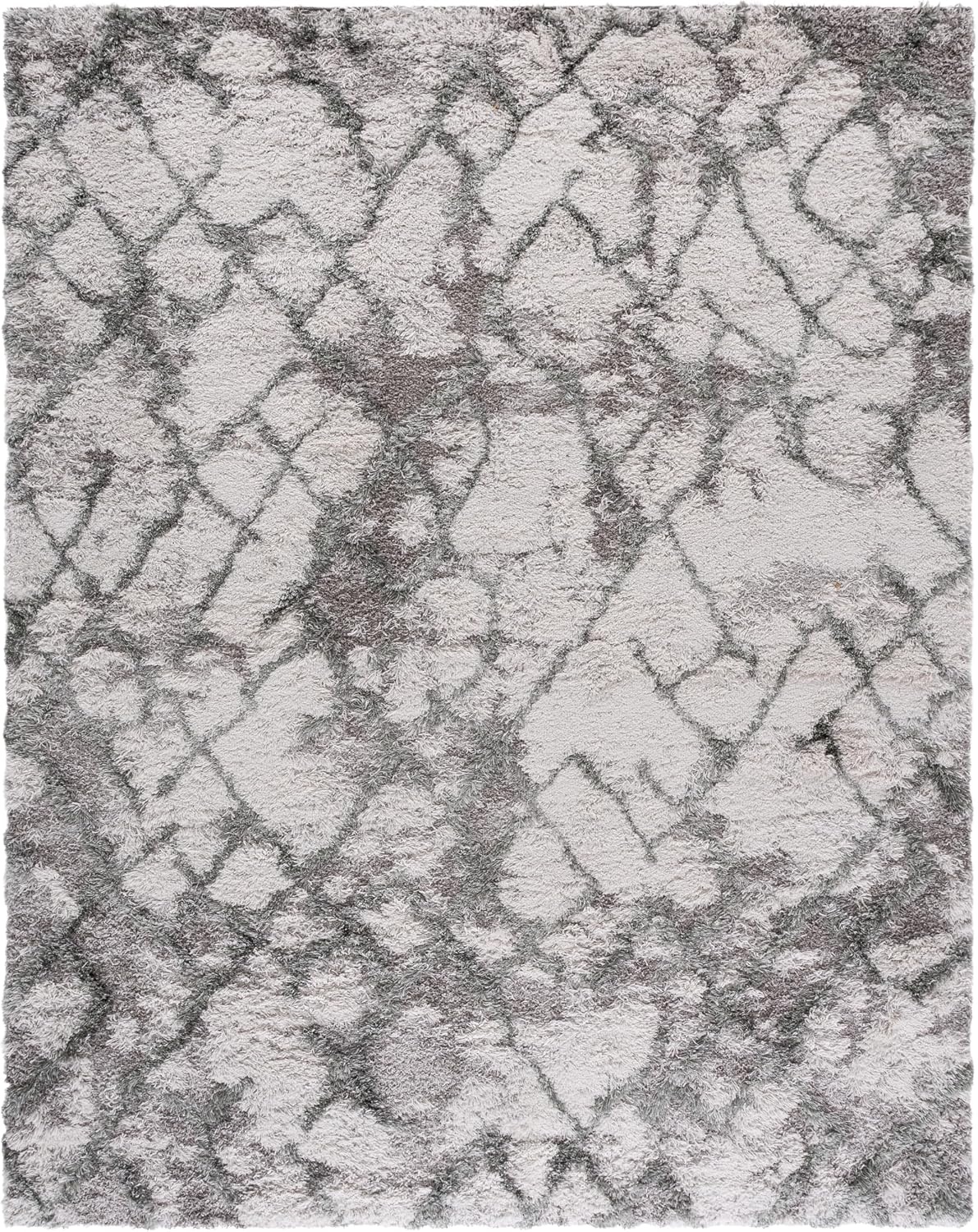 image:imageSAFAVIEH Horizon Shag Collection Area Rug 9 x 12 Ivory amp Rust Modern Abstract Design NonShedding amp Easy Care 25inch Thick Ideal for High Traffic Areas in Living Room Bedroom HZN894PIvoryGreen