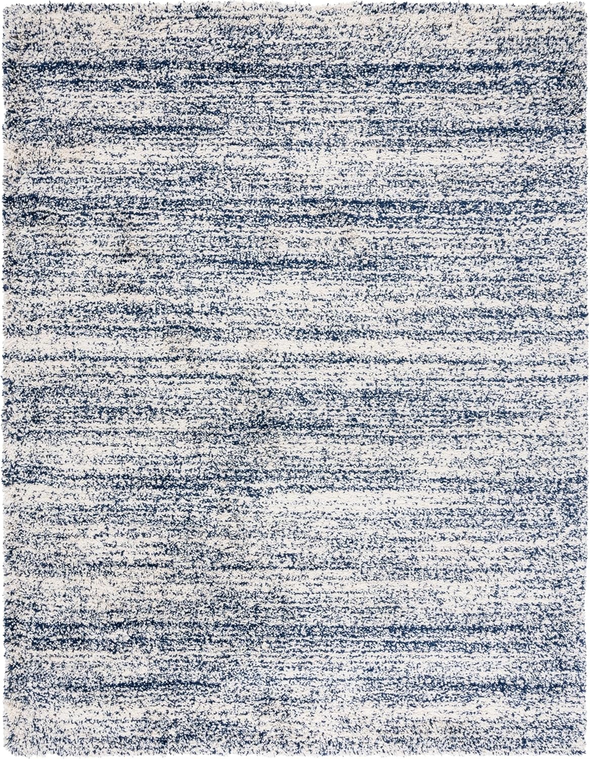 image:imageSAFAVIEH Hudson Shag Collection Area Rug 10 x 14 Ivory amp Grey Modern Abstract Design NonShedding amp Easy Care 2inch Thick Ideal for High Traffic Areas in Living Room Bedroom SGH295BIvoryNavy