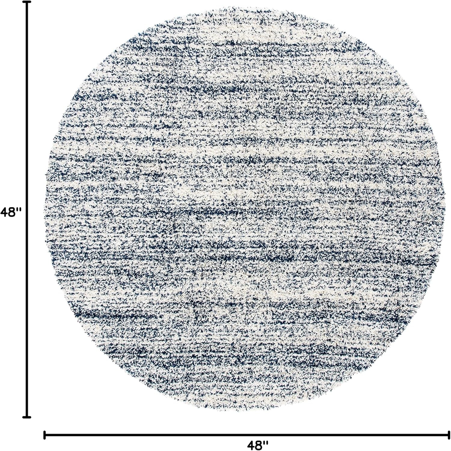 image:imageSAFAVIEH Hudson Shag Collection Area Rug 10 x 14 Ivory amp Grey Modern Abstract Design NonShedding amp Easy Care 2inch Thick Ideal for High Traffic Areas in Living Room Bedroom SGH295BIvoryNavy