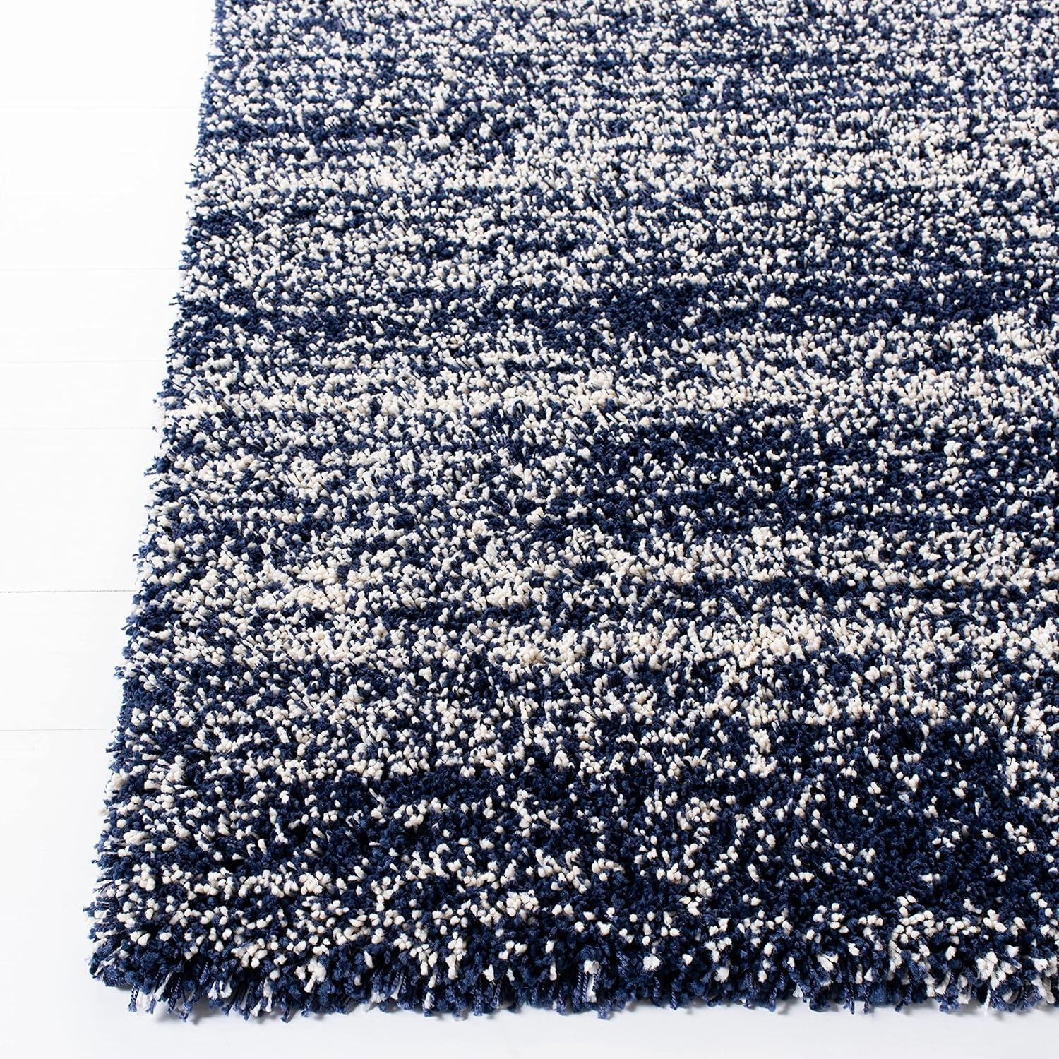 image:imageSAFAVIEH Hudson Shag Collection Area Rug 10 x 14 Ivory amp Grey Modern Abstract Design NonShedding amp Easy Care 2inch Thick Ideal for High Traffic Areas in Living Room Bedroom SGH295BNavyIvory