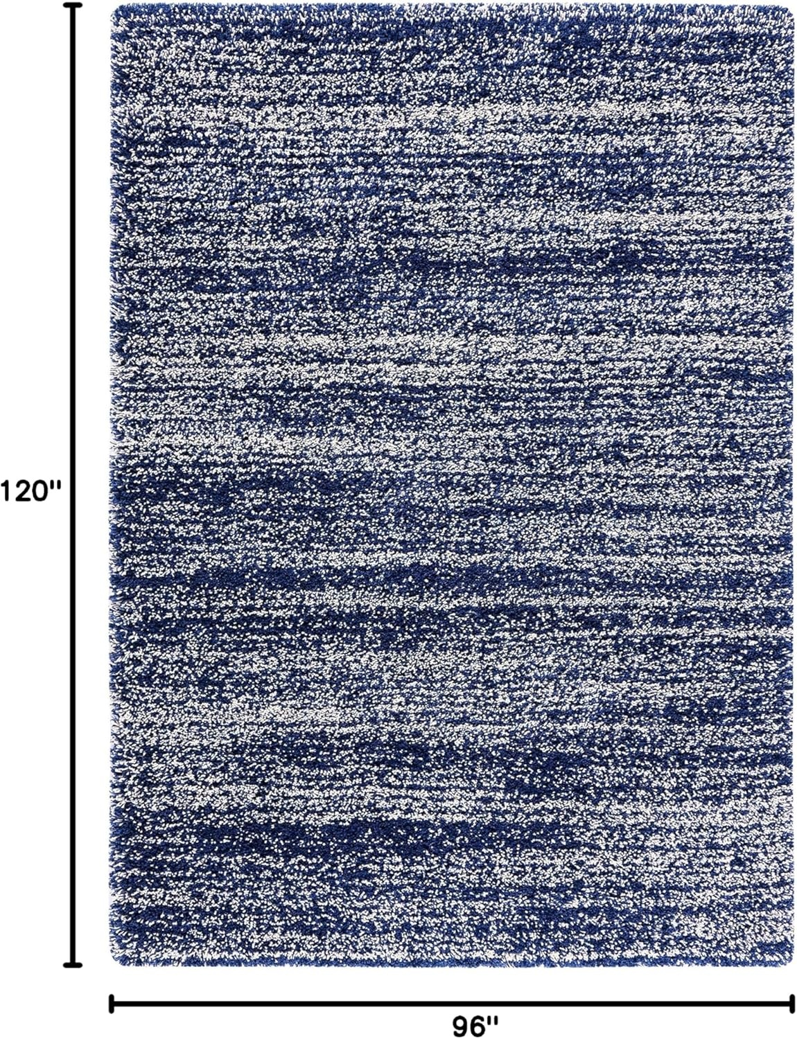 image:imageSAFAVIEH Hudson Shag Collection Area Rug 10 x 14 Ivory amp Grey Modern Abstract Design NonShedding amp Easy Care 2inch Thick Ideal for High Traffic Areas in Living Room Bedroom SGH295BNavyIvory