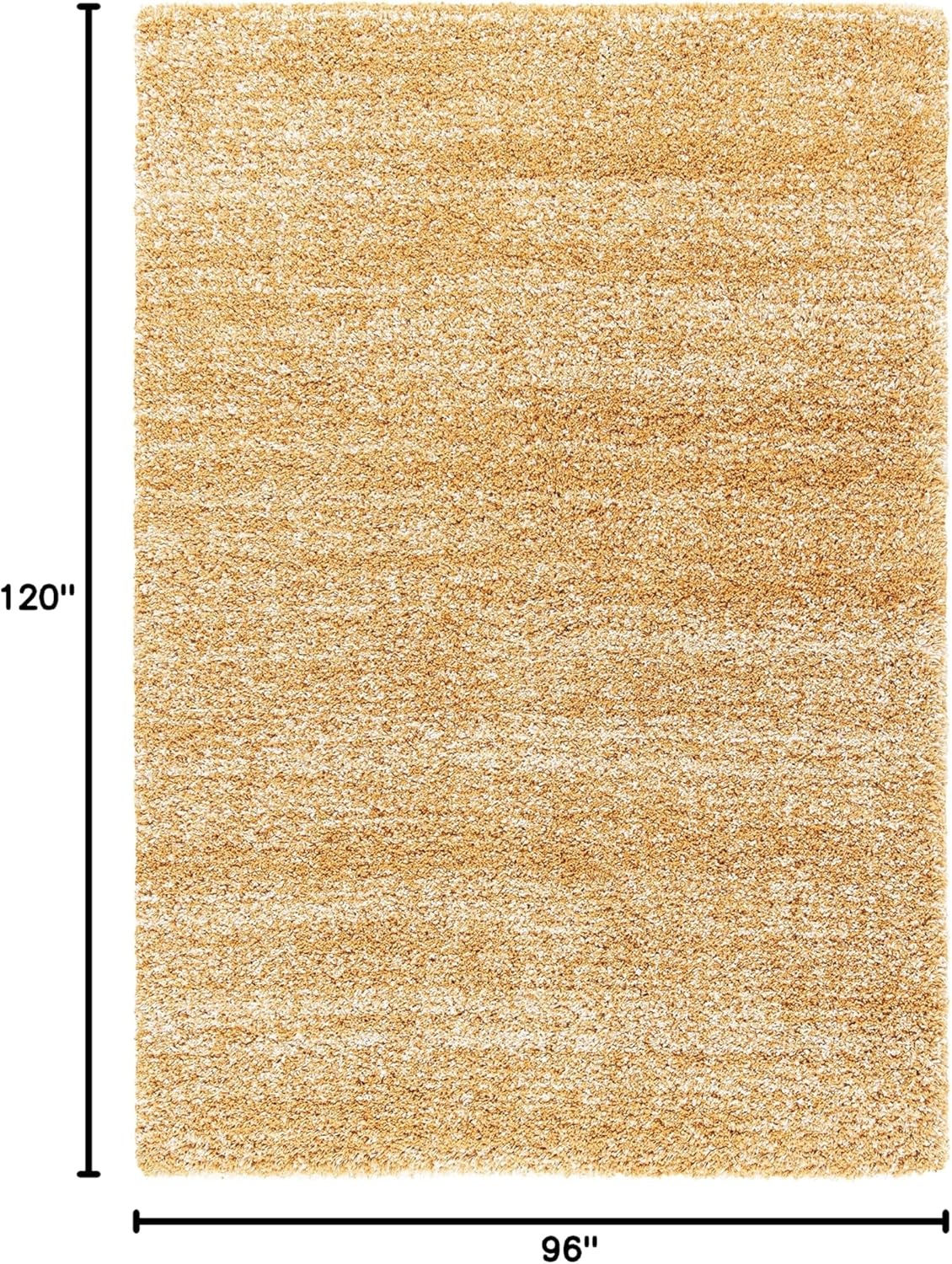 image:imageSAFAVIEH Hudson Shag Collection Area Rug 10 x 14 Ivory amp Grey Modern Abstract Design NonShedding amp Easy Care 2inch Thick Ideal for High Traffic Areas in Living Room Bedroom SGH295BGoldIvory