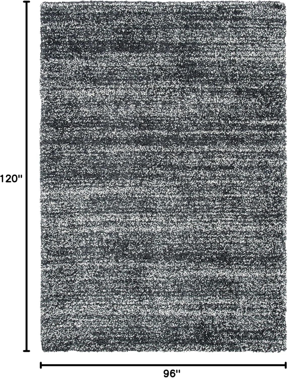 image:imageSAFAVIEH Hudson Shag Collection Area Rug 10 x 14 Ivory amp Grey Modern Abstract Design NonShedding amp Easy Care 2inch Thick Ideal for High Traffic Areas in Living Room Bedroom SGH295BDark GreyIvory