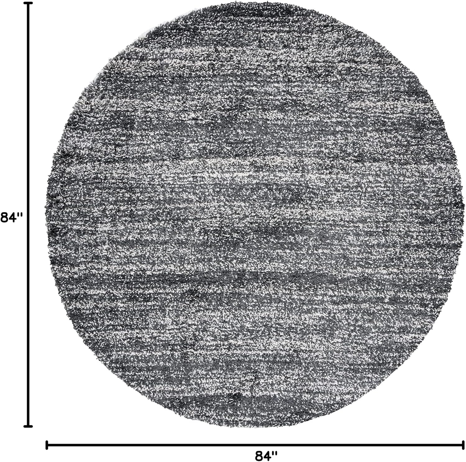 image:imageSAFAVIEH Hudson Shag Collection Area Rug 10 x 14 Ivory amp Grey Modern Abstract Design NonShedding amp Easy Care 2inch Thick Ideal for High Traffic Areas in Living Room Bedroom SGH295BDark GreyIvory