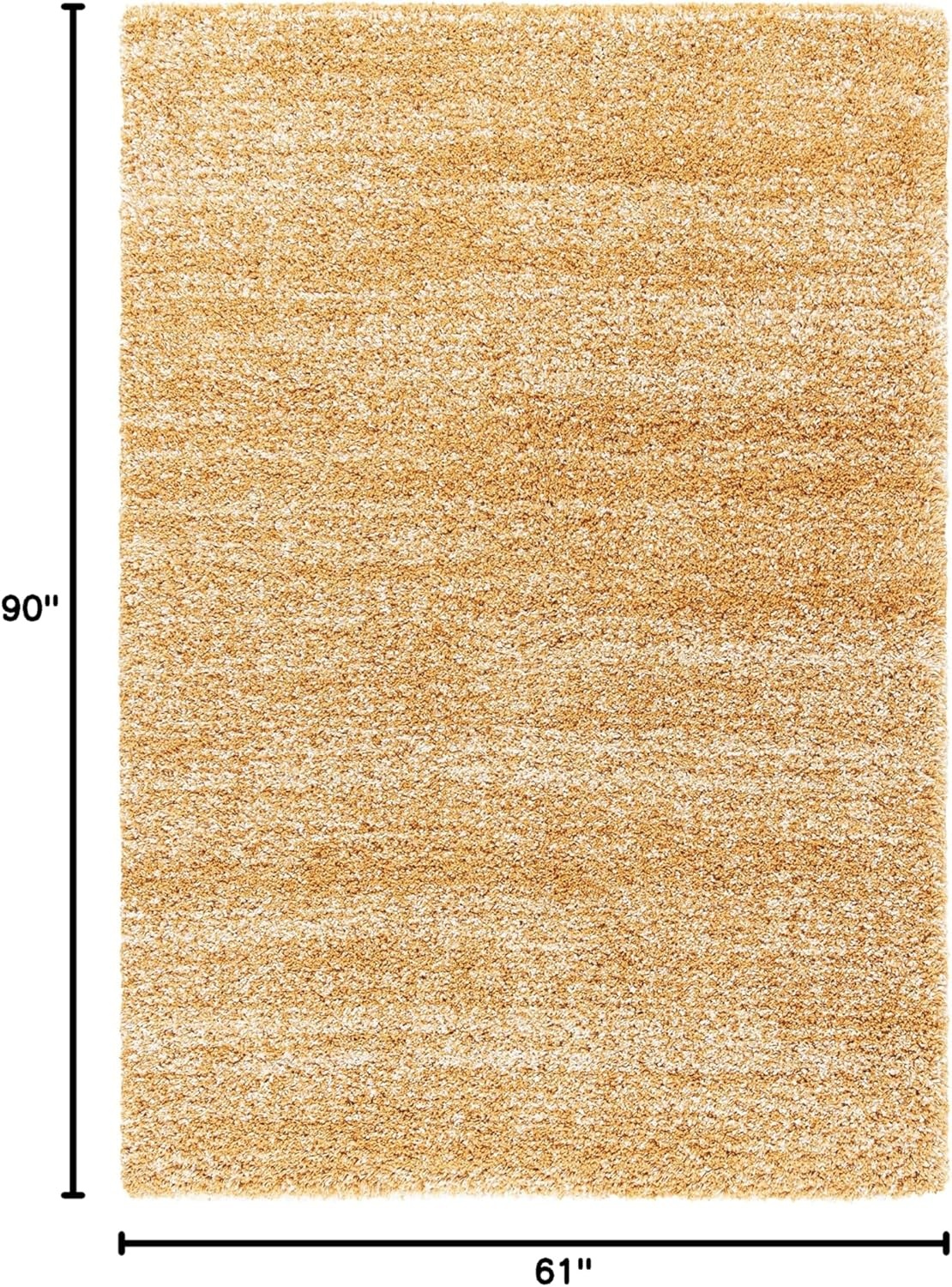 image:imageSAFAVIEH Hudson Shag Collection Area Rug 10 x 14 Ivory amp Grey Modern Abstract Design NonShedding amp Easy Care 2inch Thick Ideal for High Traffic Areas in Living Room Bedroom SGH295BGoldIvory