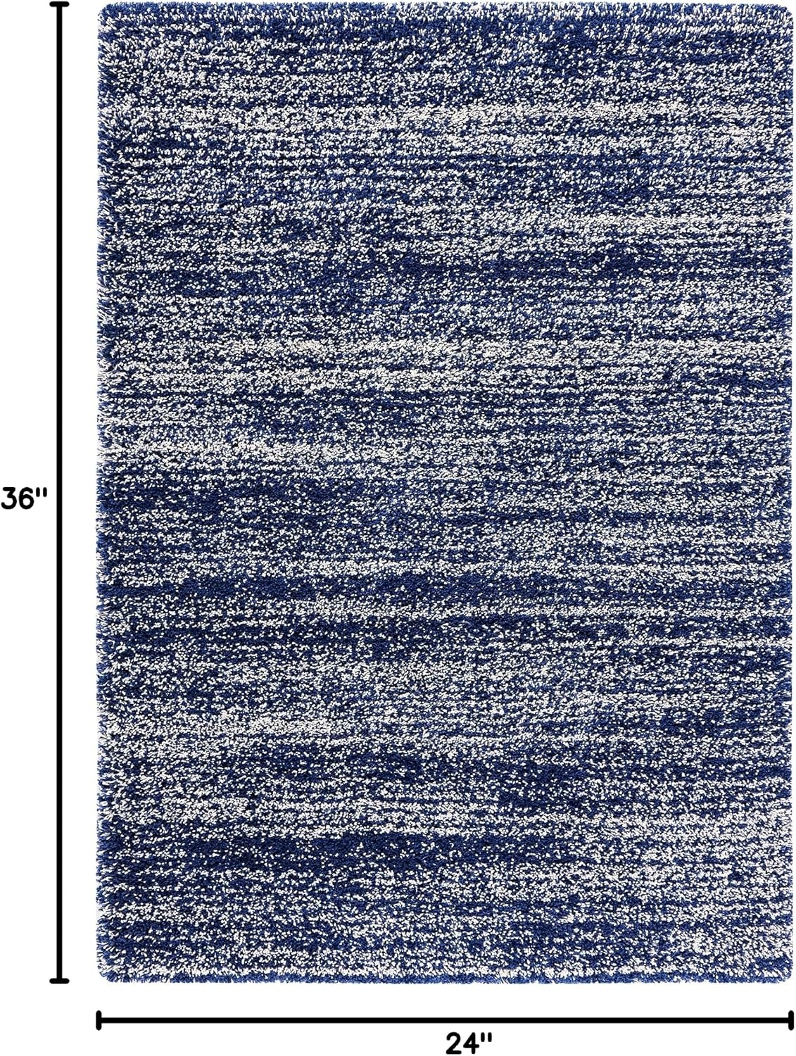 image:imageSAFAVIEH Hudson Shag Collection Area Rug 10 x 14 Ivory amp Grey Modern Abstract Design NonShedding amp Easy Care 2inch Thick Ideal for High Traffic Areas in Living Room Bedroom SGH295BNavyIvory