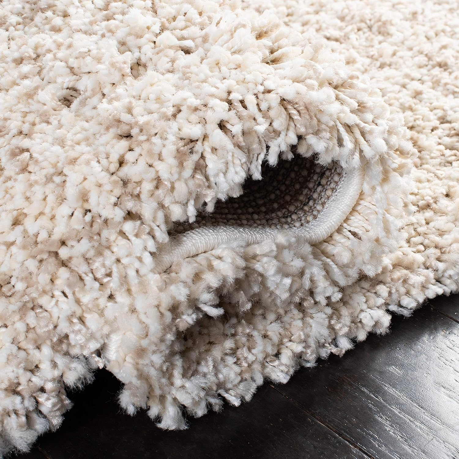 image:imageSAFAVIEH Hudson Shag Collection Area Rug 10 x 14 Ivory amp Grey Modern Abstract Design NonShedding amp Easy Care 2inch Thick Ideal for High Traffic Areas in Living Room Bedroom SGH295BIvoryBeige