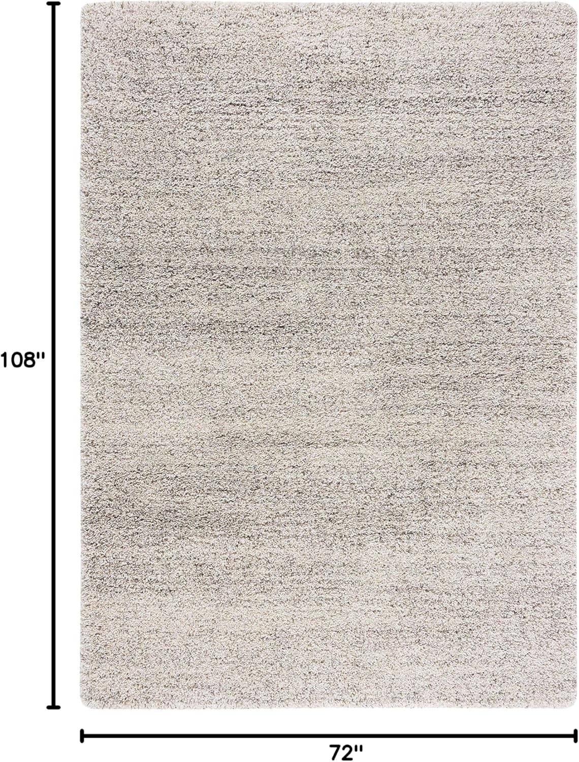 image:imageSAFAVIEH Hudson Shag Collection Area Rug 10 x 14 Ivory amp Grey Modern Abstract Design NonShedding amp Easy Care 2inch Thick Ideal for High Traffic Areas in Living Room Bedroom SGH295BIvoryGrey