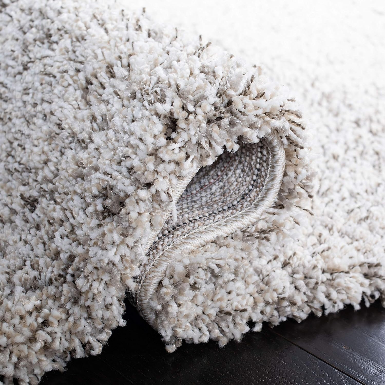 image:imageSAFAVIEH Hudson Shag Collection Area Rug 10 x 14 Ivory amp Grey Modern Abstract Design NonShedding amp Easy Care 2inch Thick Ideal for High Traffic Areas in Living Room Bedroom SGH295BIvoryGrey