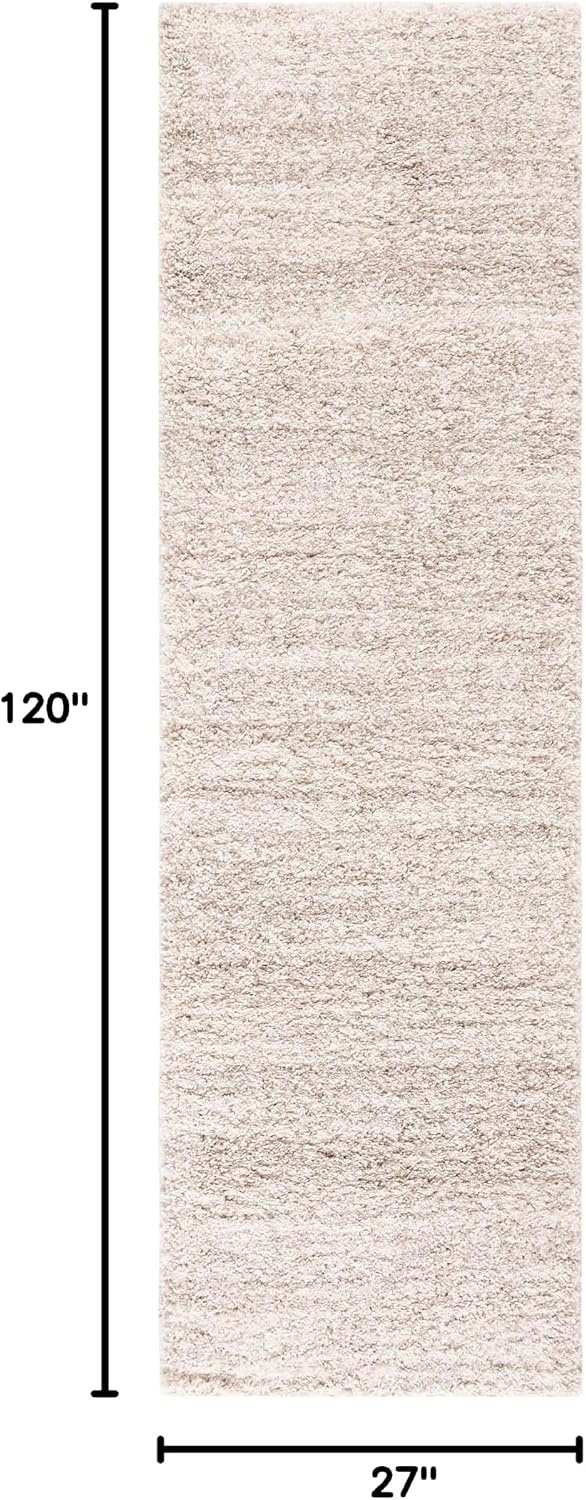 image:imageSAFAVIEH Hudson Shag Collection Area Rug 10 x 14 Ivory amp Grey Modern Abstract Design NonShedding amp Easy Care 2inch Thick Ideal for High Traffic Areas in Living Room Bedroom SGH295BIvoryBeige