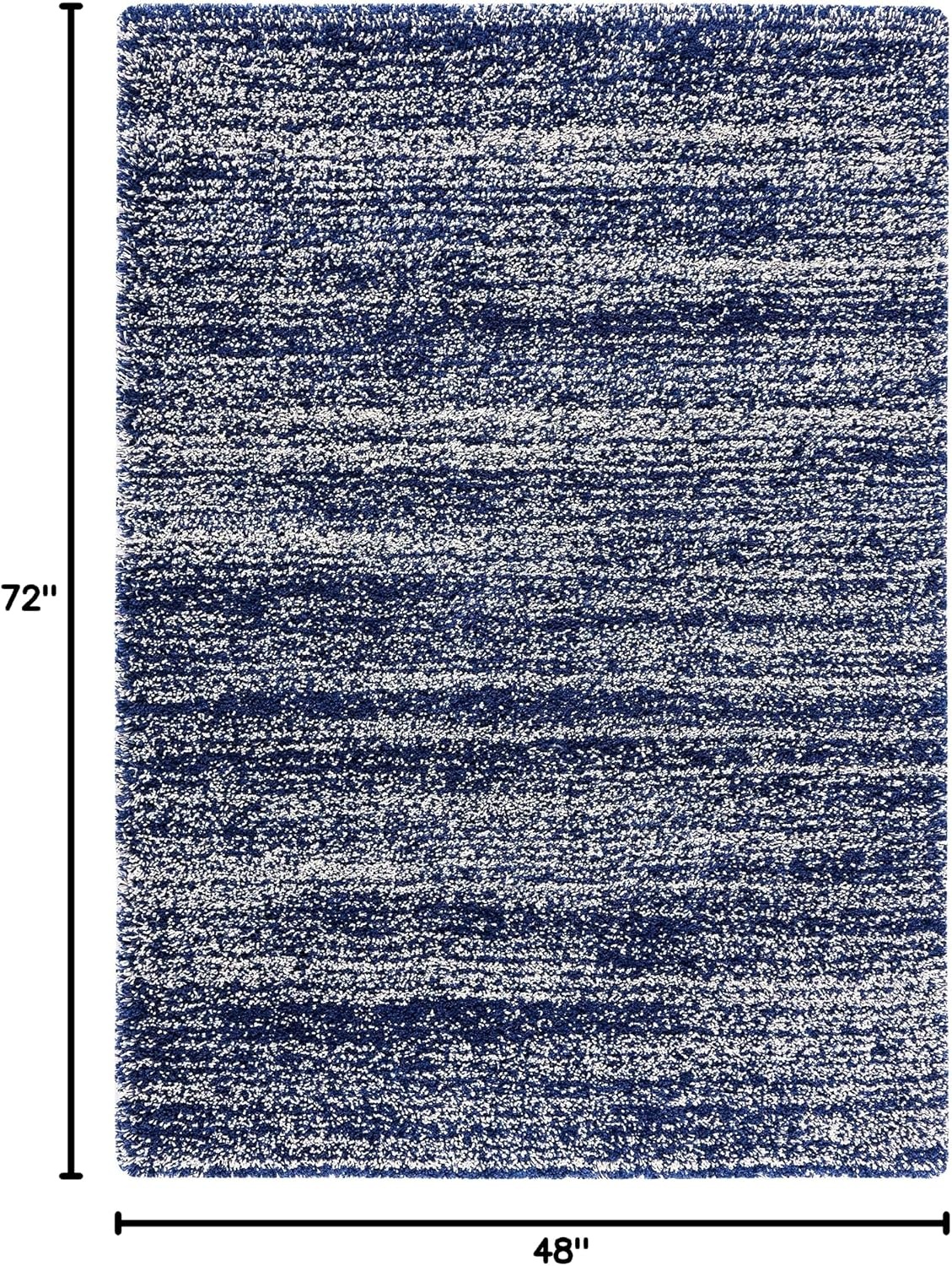 image:imageSAFAVIEH Hudson Shag Collection Area Rug 10 x 14 Ivory amp Grey Modern Abstract Design NonShedding amp Easy Care 2inch Thick Ideal for High Traffic Areas in Living Room Bedroom SGH295BNavyIvory