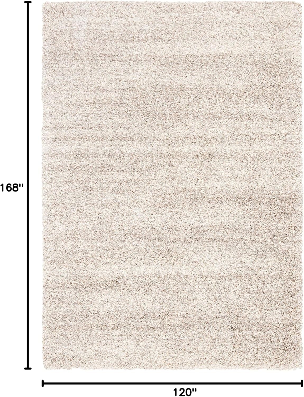 image:imageSAFAVIEH Hudson Shag Collection Area Rug 10 x 14 Ivory amp Grey Modern Abstract Design NonShedding amp Easy Care 2inch Thick Ideal for High Traffic Areas in Living Room Bedroom SGH295BIvoryBeige