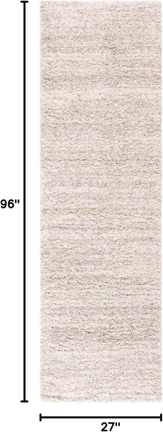 image:imageSAFAVIEH Hudson Shag Collection Area Rug 10 x 14 Ivory amp Grey Modern Abstract Design NonShedding amp Easy Care 2inch Thick Ideal for High Traffic Areas in Living Room Bedroom SGH295BIvoryBeige