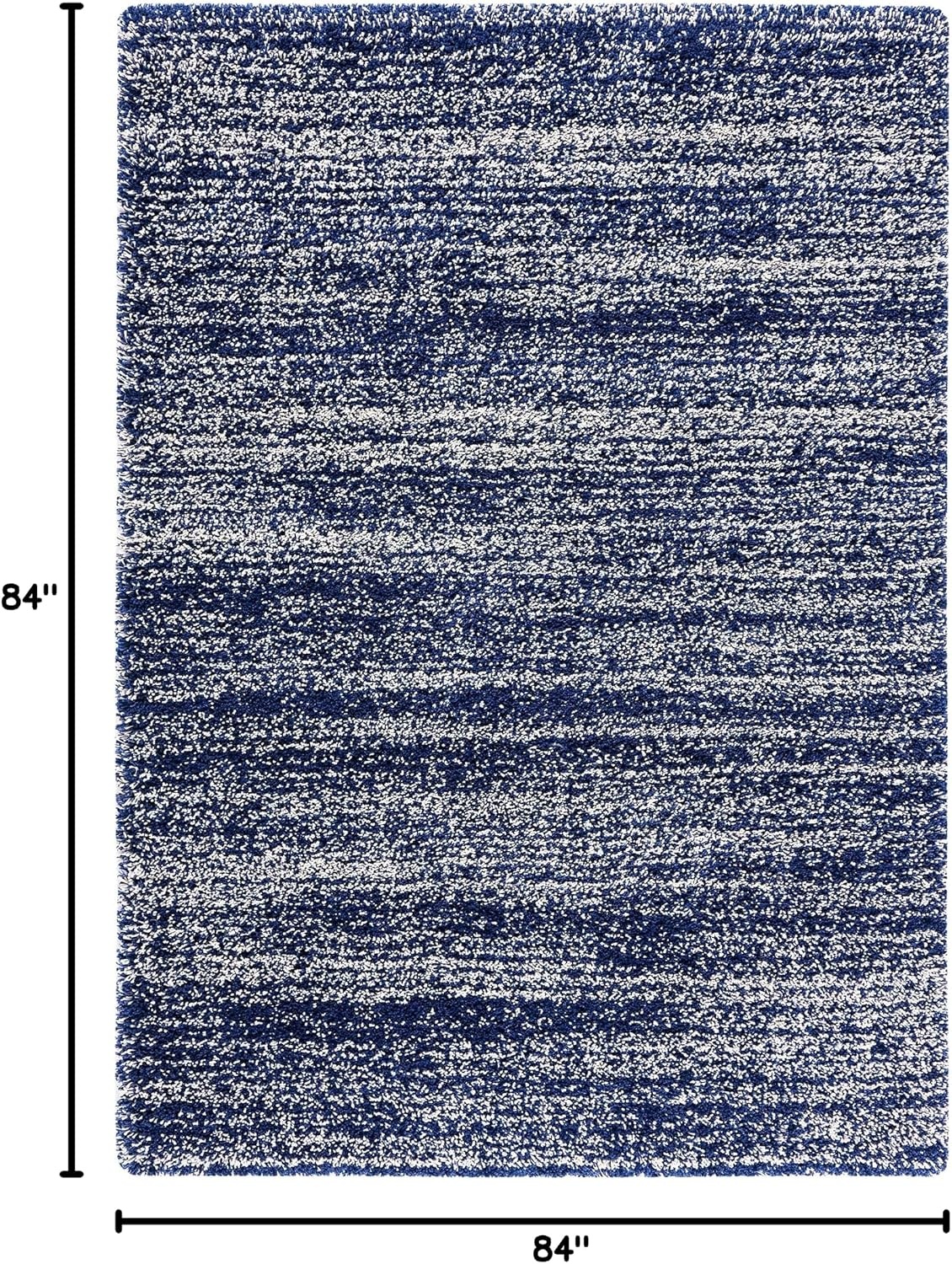 image:imageSAFAVIEH Hudson Shag Collection Area Rug 10 x 14 Ivory amp Grey Modern Abstract Design NonShedding amp Easy Care 2inch Thick Ideal for High Traffic Areas in Living Room Bedroom SGH295BNavyIvory