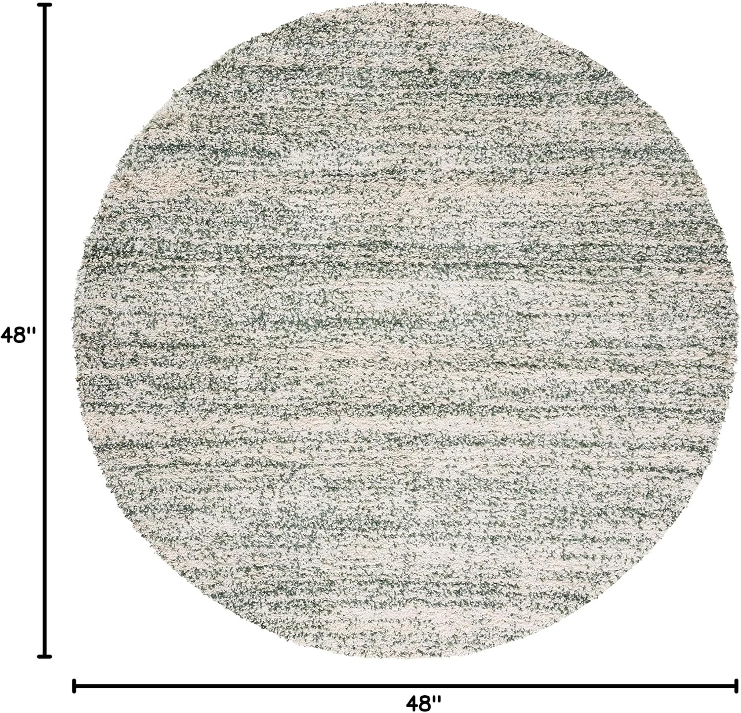 image:imageSAFAVIEH Hudson Shag Collection Area Rug 10 x 14 Ivory amp Grey Modern Abstract Design NonShedding amp Easy Care 2inch Thick Ideal for High Traffic Areas in Living Room Bedroom SGH295BIvoryGreen
