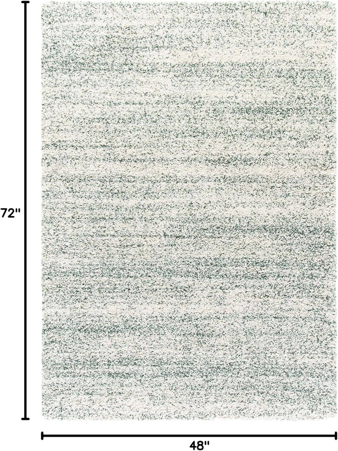 image:imageSAFAVIEH Hudson Shag Collection Area Rug 10 x 14 Ivory amp Grey Modern Abstract Design NonShedding amp Easy Care 2inch Thick Ideal for High Traffic Areas in Living Room Bedroom SGH295BIvoryGreen