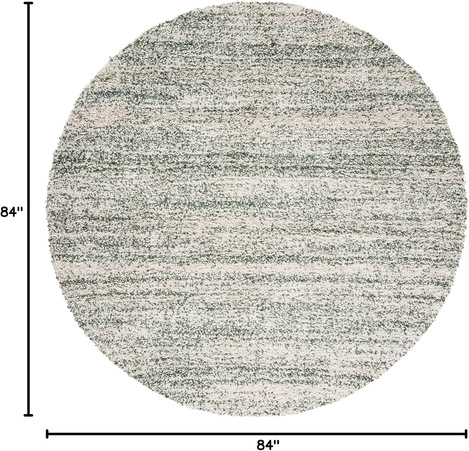 image:imageSAFAVIEH Hudson Shag Collection Area Rug 10 x 14 Ivory amp Grey Modern Abstract Design NonShedding amp Easy Care 2inch Thick Ideal for High Traffic Areas in Living Room Bedroom SGH295BIvoryGreen