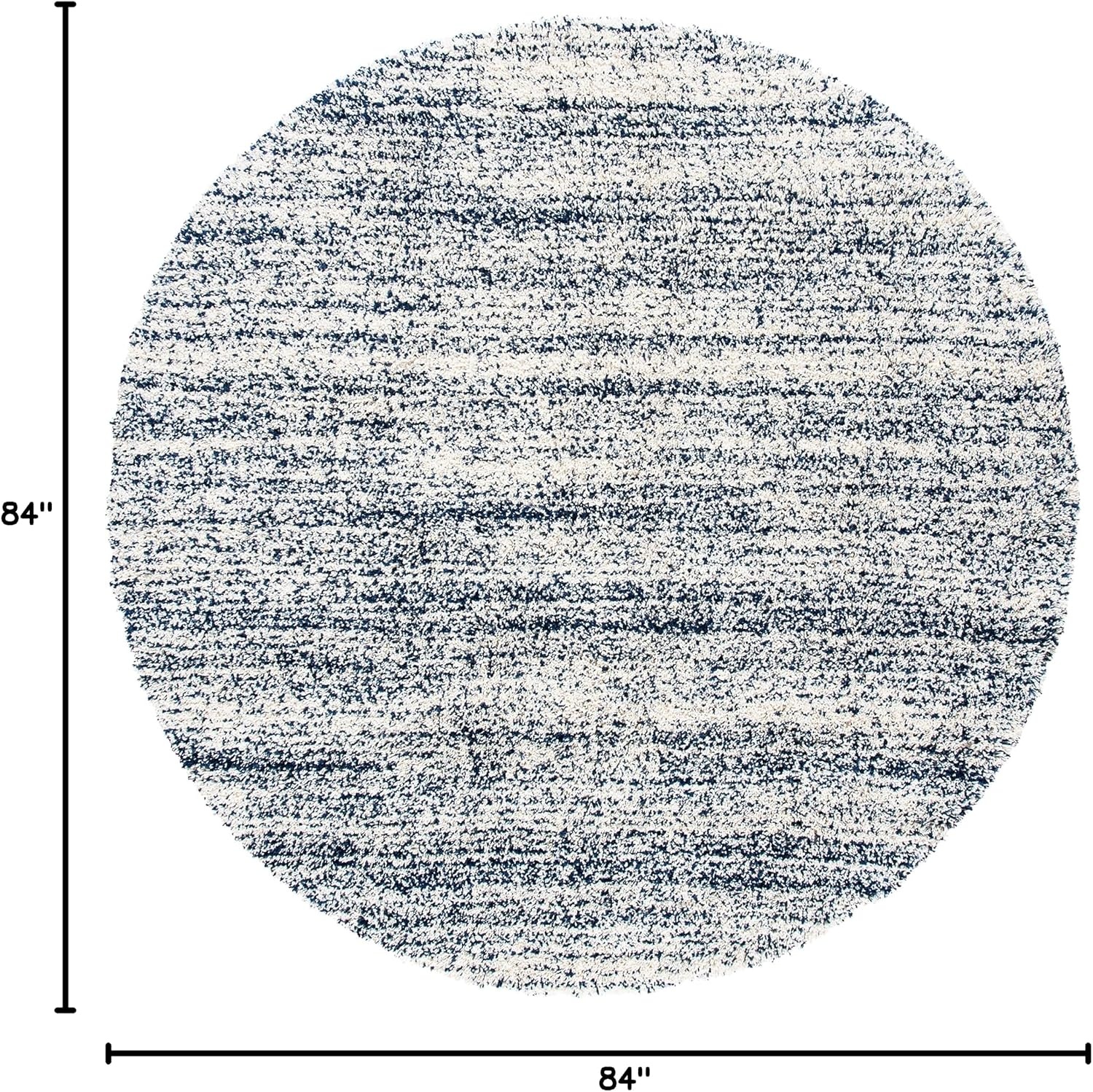image:imageSAFAVIEH Hudson Shag Collection Area Rug 10 x 14 Ivory amp Grey Modern Abstract Design NonShedding amp Easy Care 2inch Thick Ideal for High Traffic Areas in Living Room Bedroom SGH295BIvoryNavy