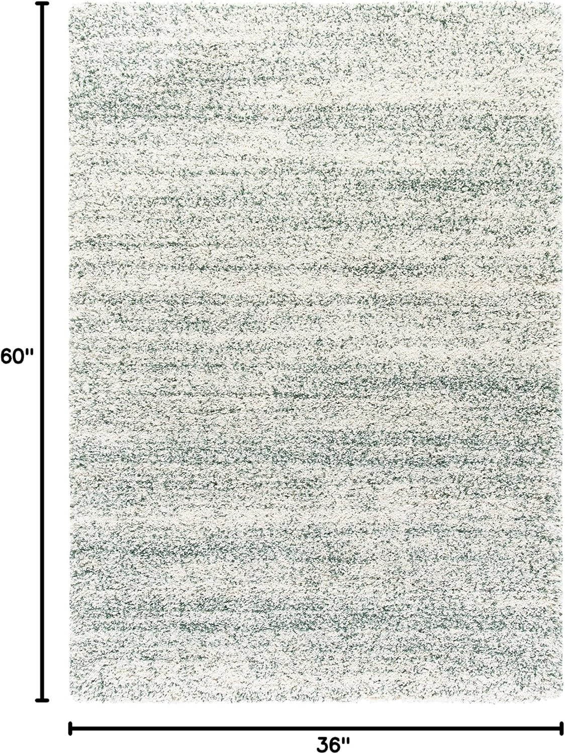image:imageSAFAVIEH Hudson Shag Collection Area Rug 10 x 14 Ivory amp Grey Modern Abstract Design NonShedding amp Easy Care 2inch Thick Ideal for High Traffic Areas in Living Room Bedroom SGH295BIvoryGreen