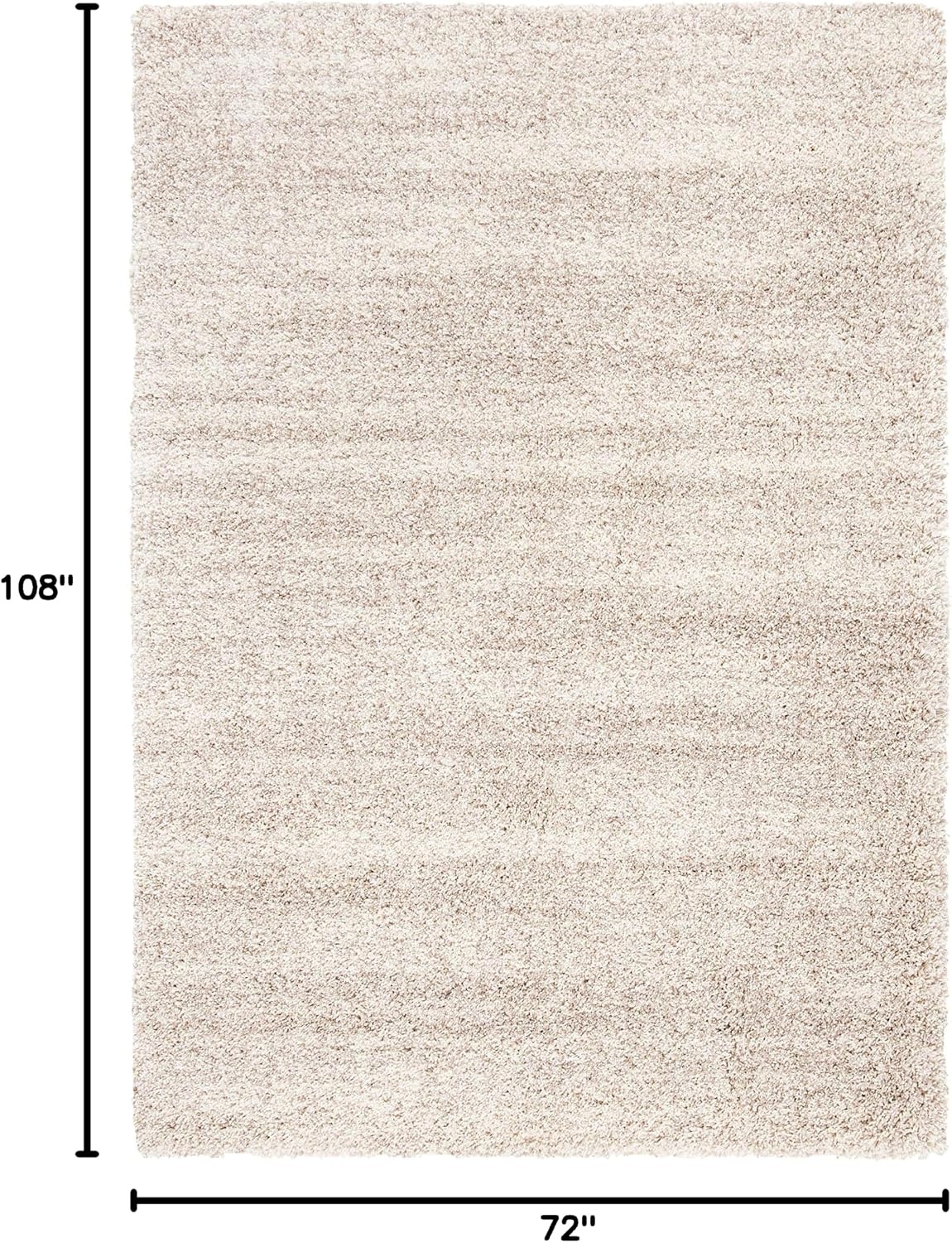 image:imageSAFAVIEH Hudson Shag Collection Area Rug 10 x 14 Ivory amp Grey Modern Abstract Design NonShedding amp Easy Care 2inch Thick Ideal for High Traffic Areas in Living Room Bedroom SGH295BIvoryBeige