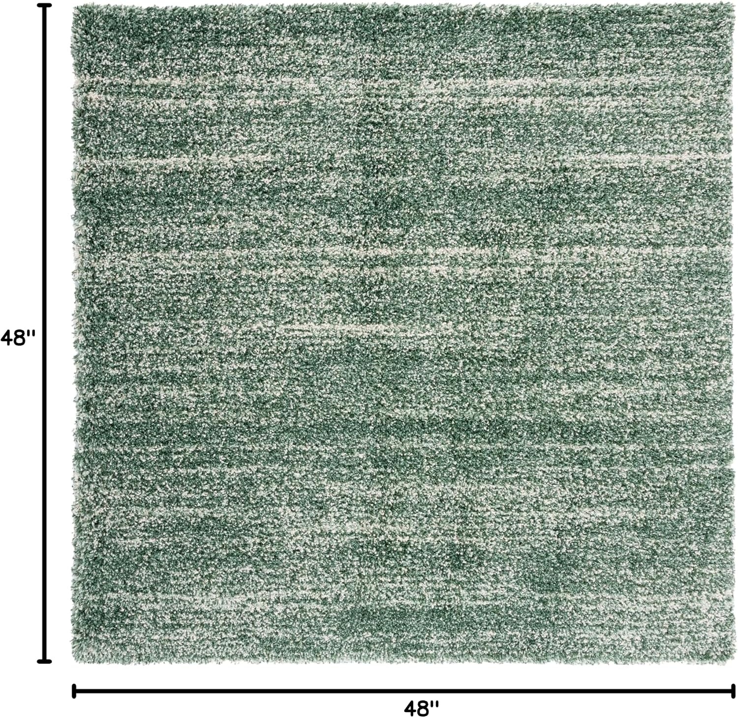image:imageSAFAVIEH Hudson Shag Collection Area Rug 10 x 14 Ivory amp Grey Modern Abstract Design NonShedding amp Easy Care 2inch Thick Ideal for High Traffic Areas in Living Room Bedroom SGH295BGreenIvory