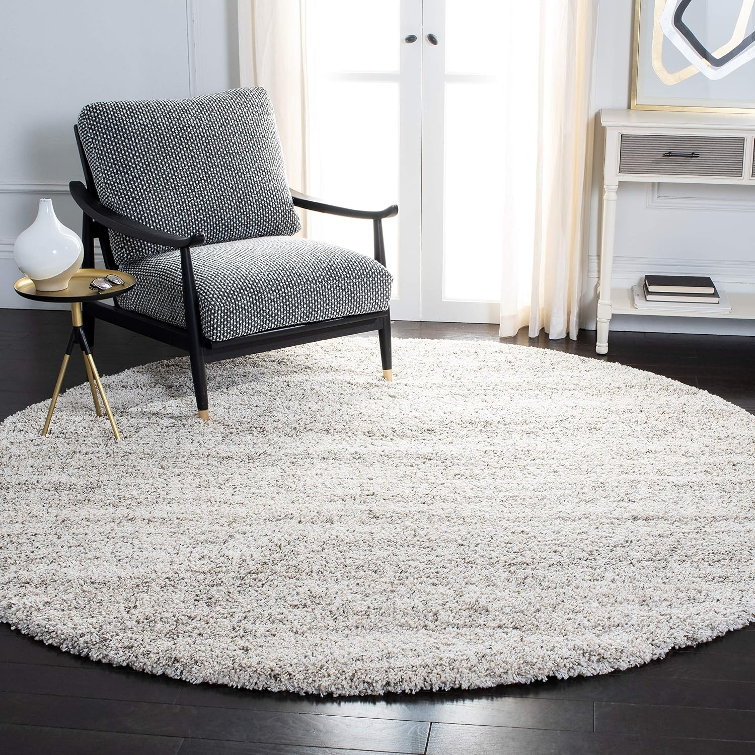 image:imageSAFAVIEH Hudson Shag Collection Area Rug 10 x 14 Ivory amp Grey Modern Abstract Design NonShedding amp Easy Care 2inch Thick Ideal for High Traffic Areas in Living Room Bedroom SGH295BIvoryGrey