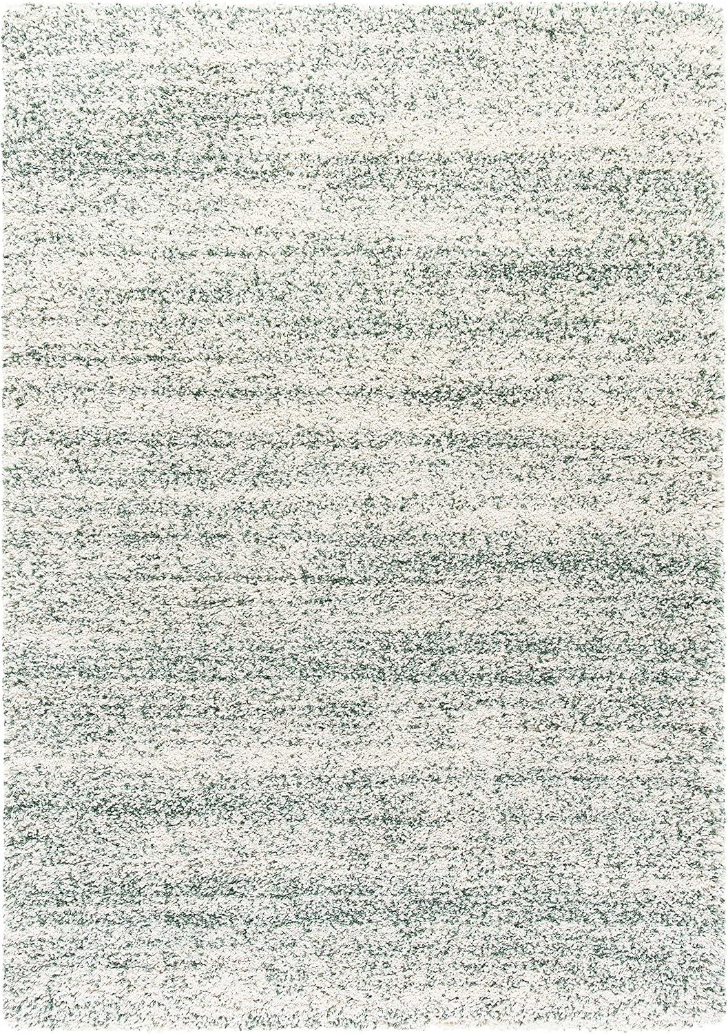 image:imageSAFAVIEH Hudson Shag Collection Area Rug 10 x 14 Ivory amp Grey Modern Abstract Design NonShedding amp Easy Care 2inch Thick Ideal for High Traffic Areas in Living Room Bedroom SGH295BIvoryGreen