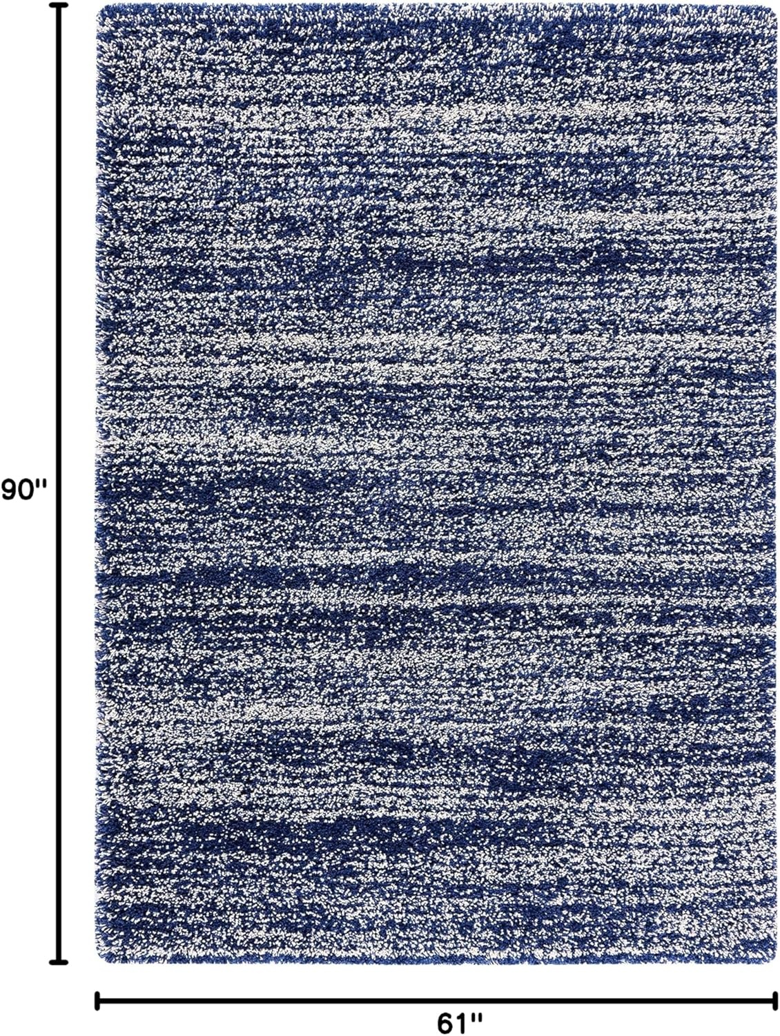 image:imageSAFAVIEH Hudson Shag Collection Area Rug 10 x 14 Ivory amp Grey Modern Abstract Design NonShedding amp Easy Care 2inch Thick Ideal for High Traffic Areas in Living Room Bedroom SGH295BNavyIvory