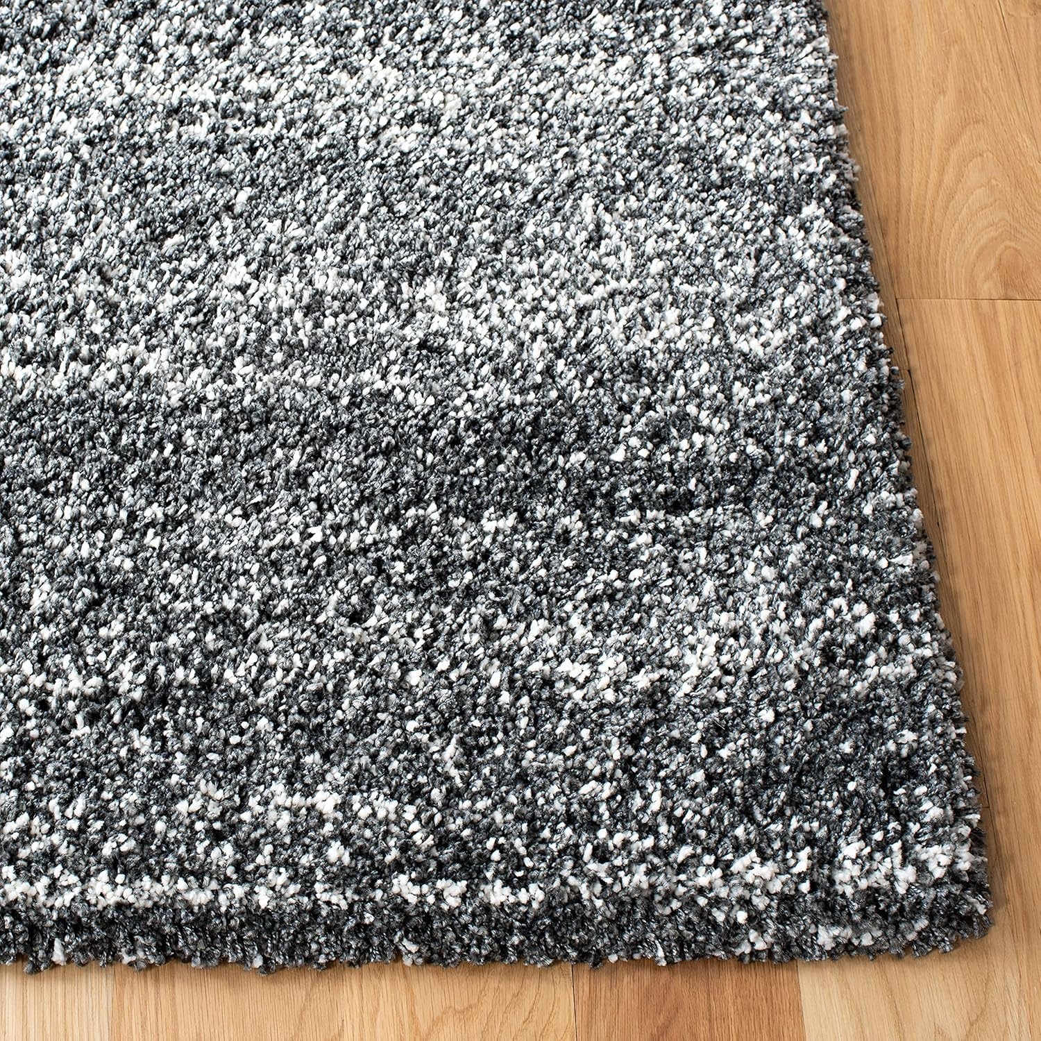 image:imageSAFAVIEH Hudson Shag Collection Area Rug 10 x 14 Ivory amp Grey Modern Abstract Design NonShedding amp Easy Care 2inch Thick Ideal for High Traffic Areas in Living Room Bedroom SGH295BDark GreyIvory