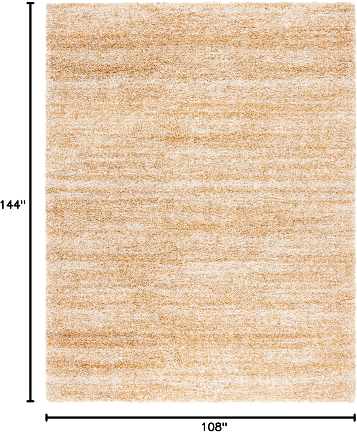 image:imageSAFAVIEH Hudson Shag Collection Area Rug 9 x 12 IvoryGold Geometric Design Plush 19 Inch Thick Ideal for High Traffic Areas in Living Room Bedroom Dining SGH295G