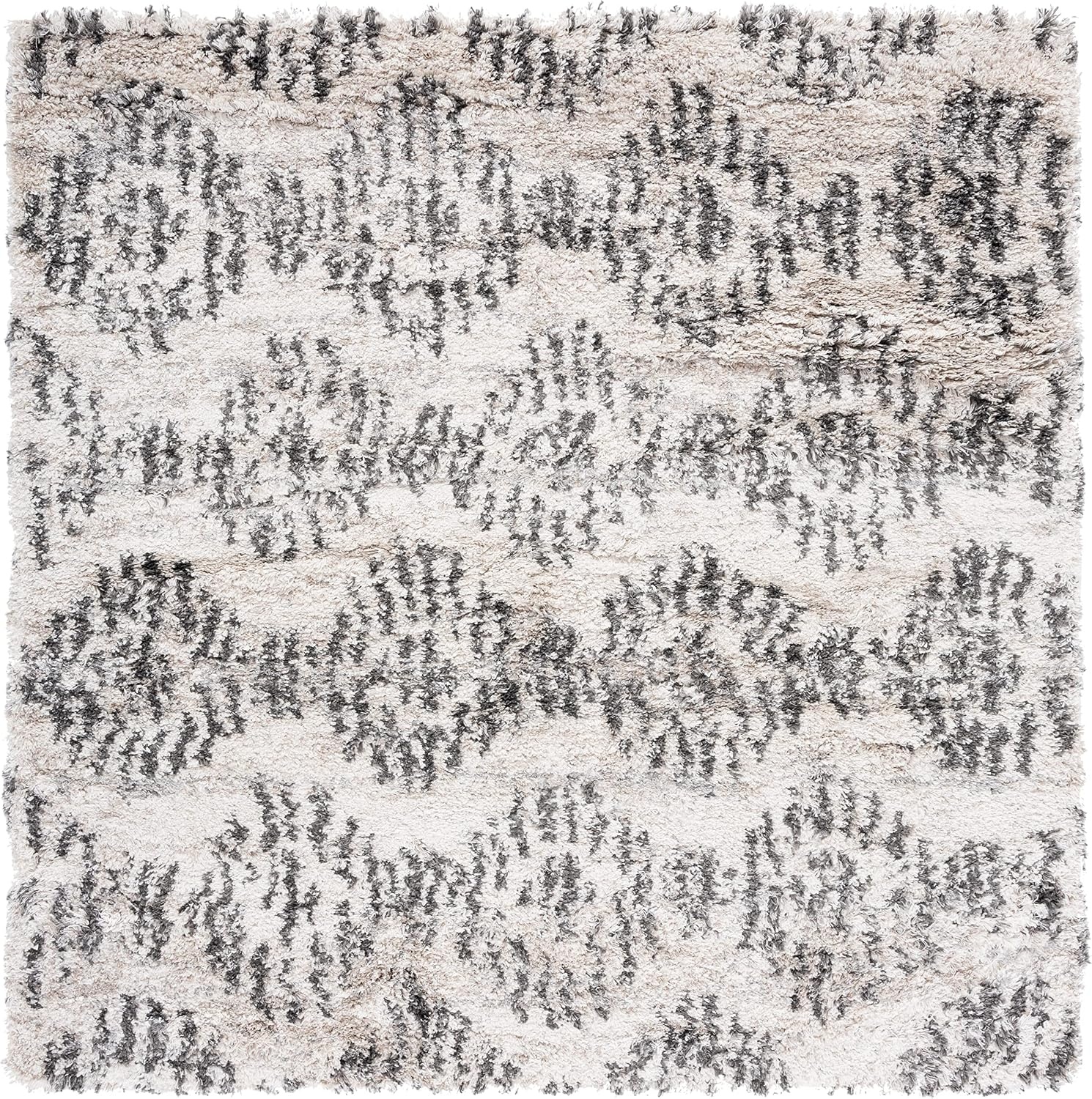 image:imageSAFAVIEH Iceland Shag Collection Area Rug 9 x 12 Cream amp Grey Modern Design NonShedding amp Easy Care 26inch Thick Ideal for High Traffic Areas in Living Room Bedroom ISG518ACreamGrey