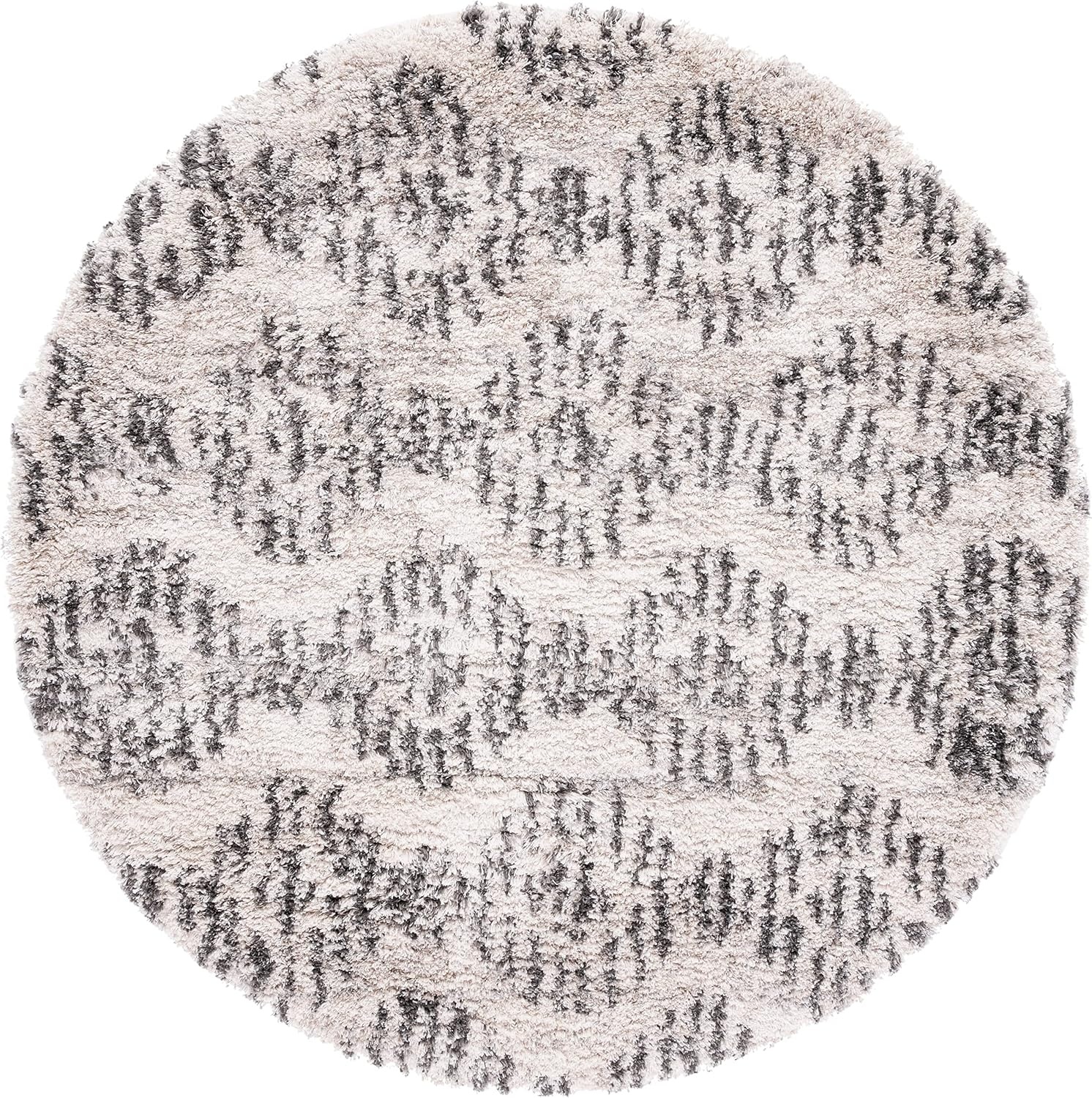 image:imageSAFAVIEH Iceland Shag Collection Area Rug 9 x 12 Cream amp Grey Modern Design NonShedding amp Easy Care 26inch Thick Ideal for High Traffic Areas in Living Room Bedroom ISG518ACreamGrey