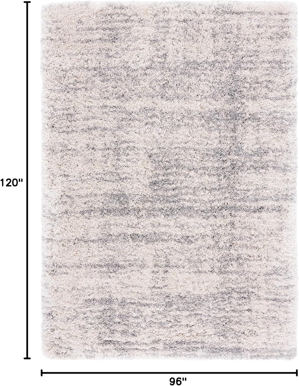 image:imageSAFAVIEH Iceland Shag Collection Area Rug 9 x 12 Dark Grey amp Ivory Modern Design NonShedding amp Easy Care 26inch Thick Ideal for High Traffic Areas in Living Room Bedroom ISG511HIvoryGrey