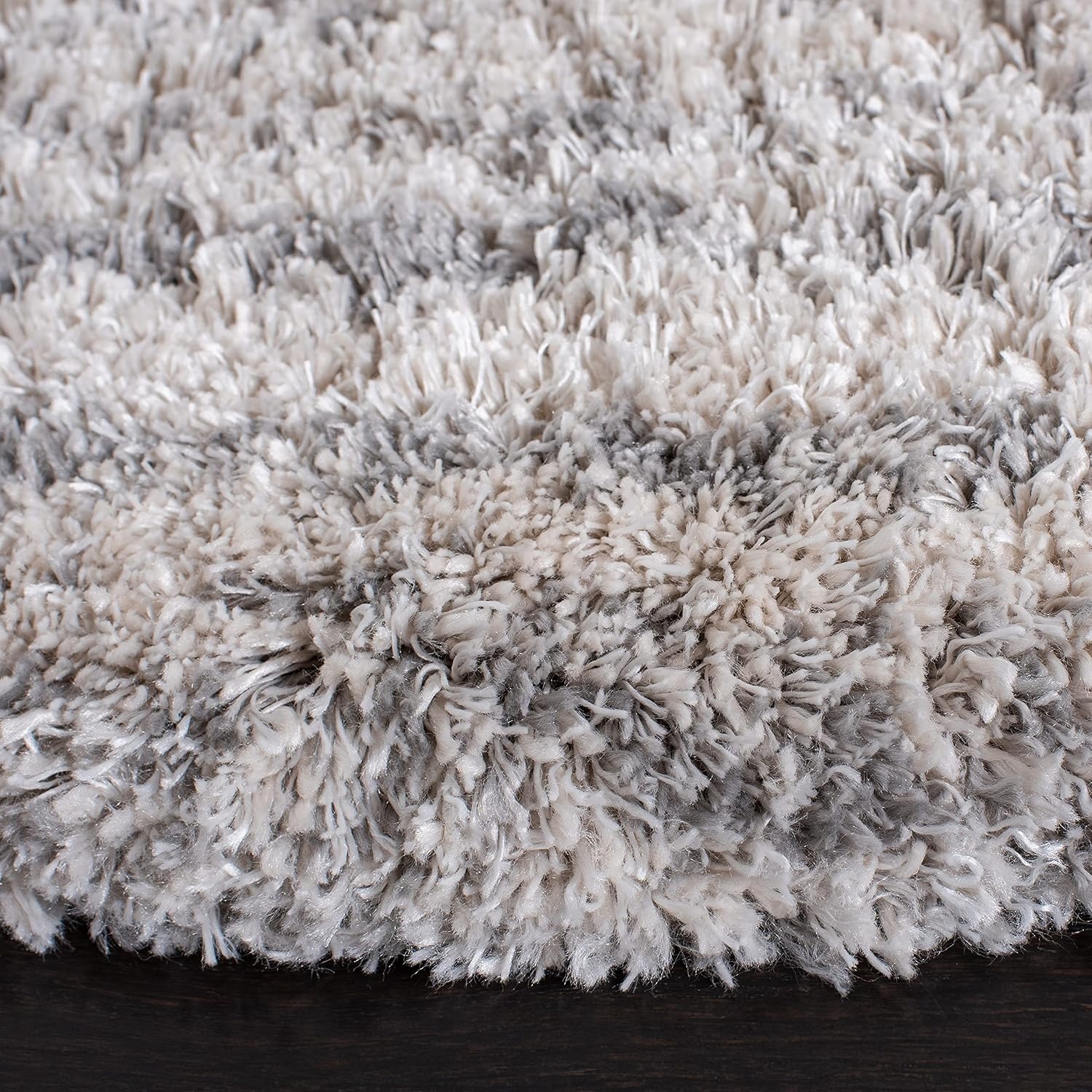 image:imageSAFAVIEH Iceland Shag Collection Area Rug 9 x 12 Dark Grey amp Ivory Modern Design NonShedding amp Easy Care 26inch Thick Ideal for High Traffic Areas in Living Room Bedroom ISG511HIvoryGrey
