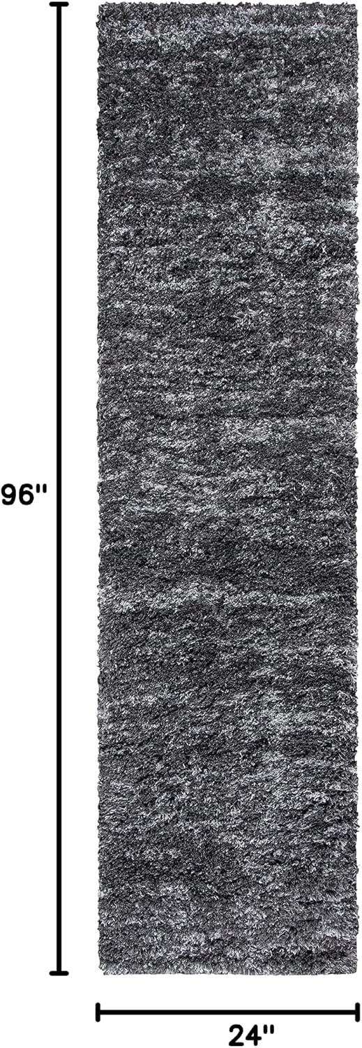 image:imageSAFAVIEH Iceland Shag Collection Area Rug 9 x 12 Dark Grey amp Ivory Modern Design NonShedding amp Easy Care 26inch Thick Ideal for High Traffic Areas in Living Room Bedroom ISG511HDark GreyIvory