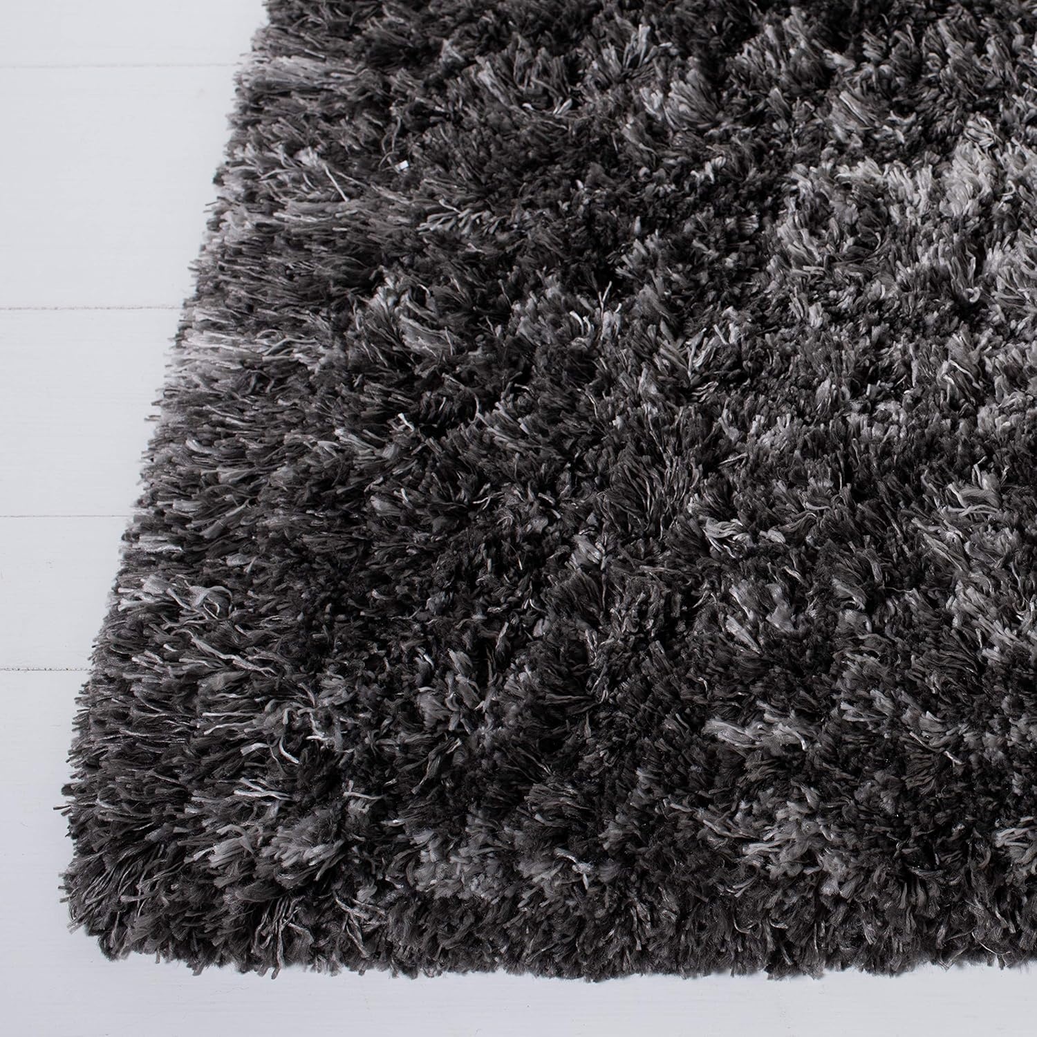 image:imageSAFAVIEH Iceland Shag Collection Area Rug 9 x 12 Dark Grey amp Ivory Modern Design NonShedding amp Easy Care 26inch Thick Ideal for High Traffic Areas in Living Room Bedroom ISG511HDark GreyIvory