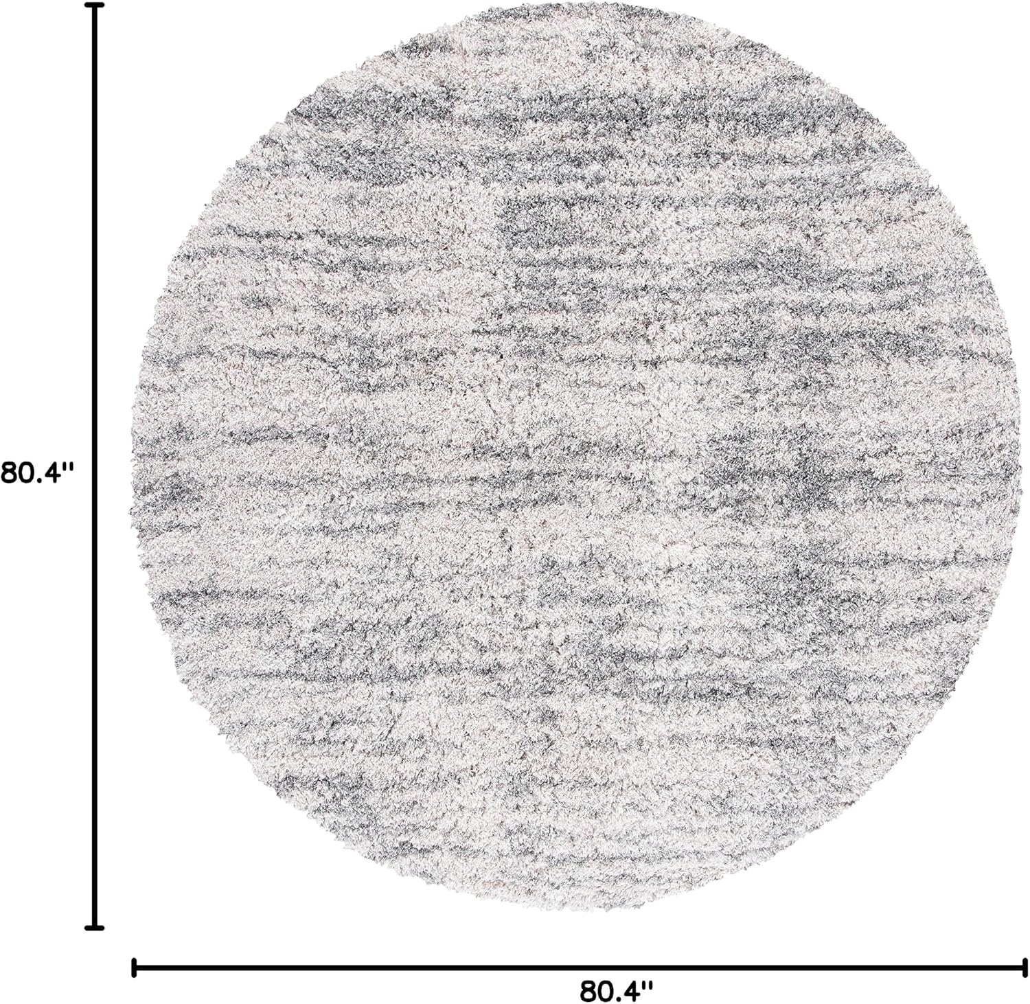 image:imageSAFAVIEH Iceland Shag Collection Area Rug 9 x 12 Dark Grey amp Ivory Modern Design NonShedding amp Easy Care 26inch Thick Ideal for High Traffic Areas in Living Room Bedroom ISG511HIvoryGrey