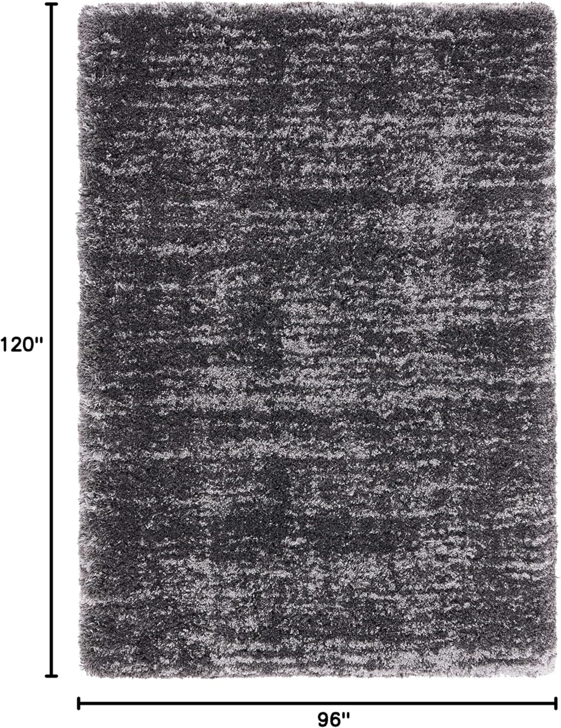 image:imageSAFAVIEH Iceland Shag Collection Area Rug 9 x 12 Dark Grey amp Ivory Modern Design NonShedding amp Easy Care 26inch Thick Ideal for High Traffic Areas in Living Room Bedroom ISG511HDark GreyIvory