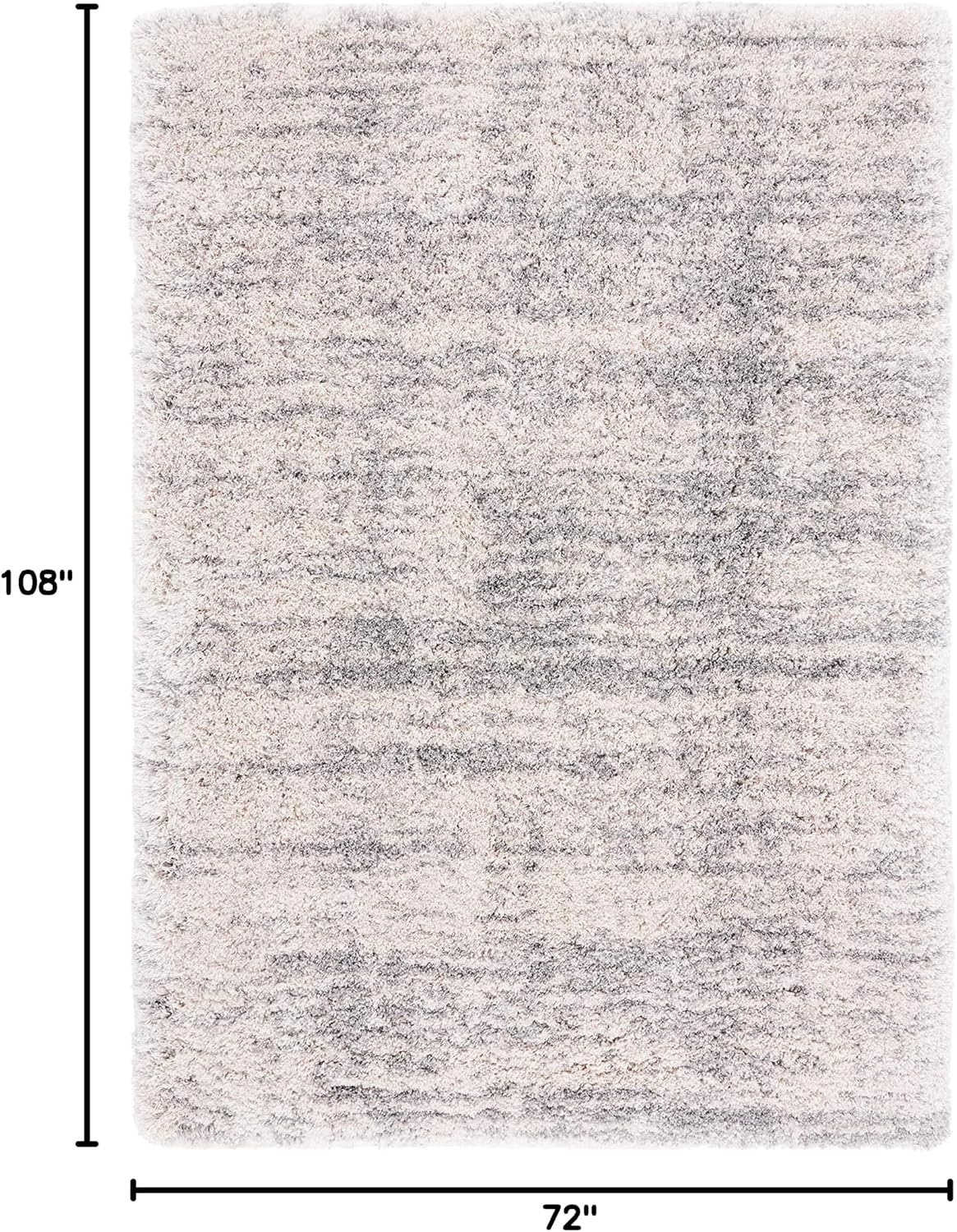 image:imageSAFAVIEH Iceland Shag Collection Area Rug 9 x 12 Dark Grey amp Ivory Modern Design NonShedding amp Easy Care 26inch Thick Ideal for High Traffic Areas in Living Room Bedroom ISG511HIvoryGrey