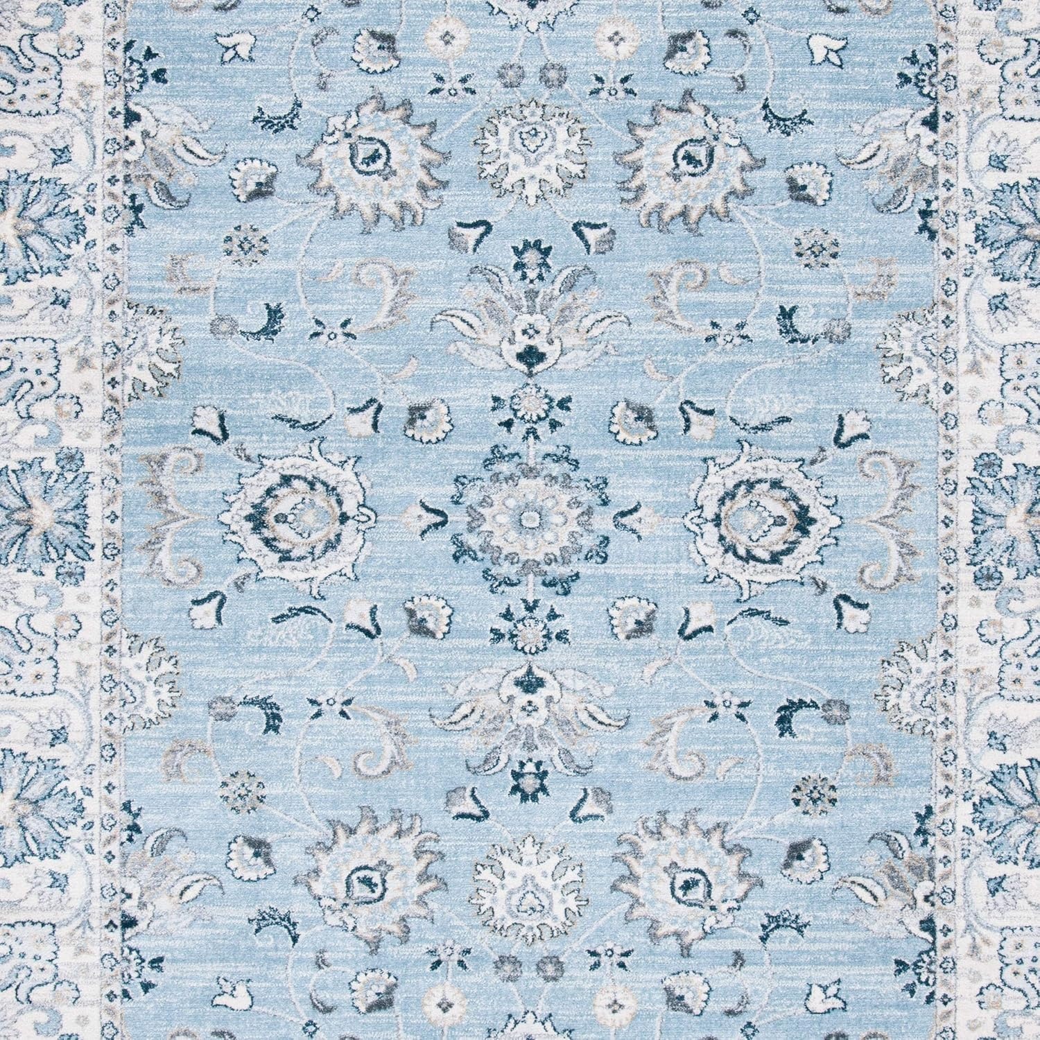 image:imageSAFAVIEH Isabella Collection Area Rug 9 x 12 Light Blue amp Cream Oriental Design NonShedding amp Easy Care Ideal for High Traffic Areas in Living Room Bedroom ISA940MLight BlueCream