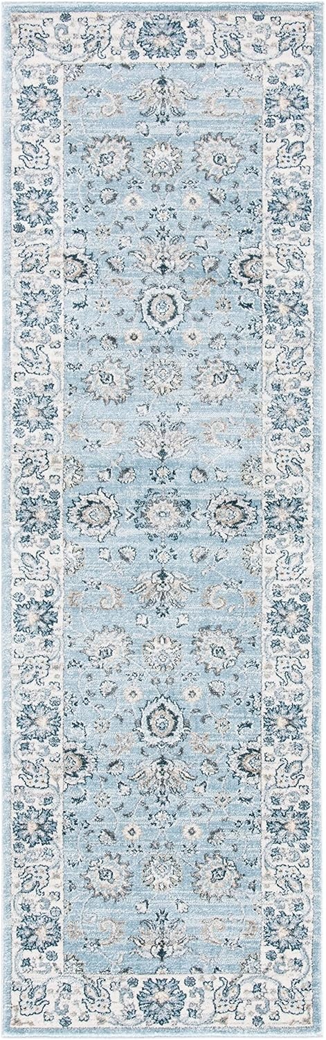 image:imageSAFAVIEH Isabella Collection Area Rug 9 x 12 Light Blue amp Cream Oriental Design NonShedding amp Easy Care Ideal for High Traffic Areas in Living Room Bedroom ISA940MLight BlueCream