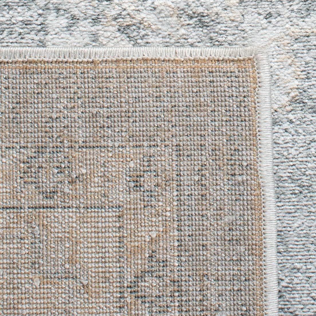 image:imageSAFAVIEH Isabella Collection Area Rug 9 x 12 Light Blue amp Cream Oriental Design NonShedding amp Easy Care Ideal for High Traffic Areas in Living Room Bedroom ISA940MGreyCream