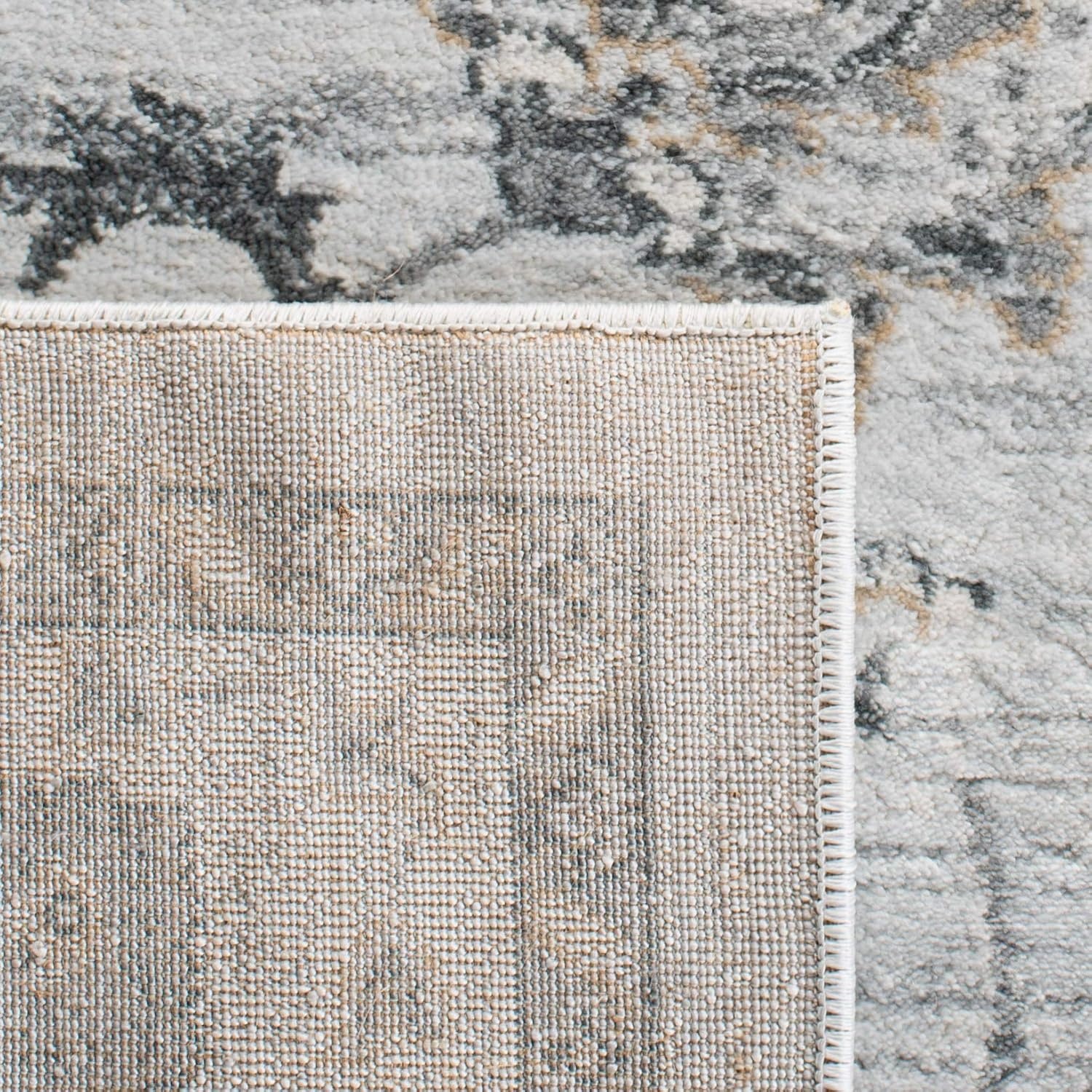 image:imageSAFAVIEH Isabella Collection Area Rug 9 x 12 Light Blue amp Cream Oriental Design NonShedding amp Easy Care Ideal for High Traffic Areas in Living Room Bedroom ISA940MLight GreyCream
