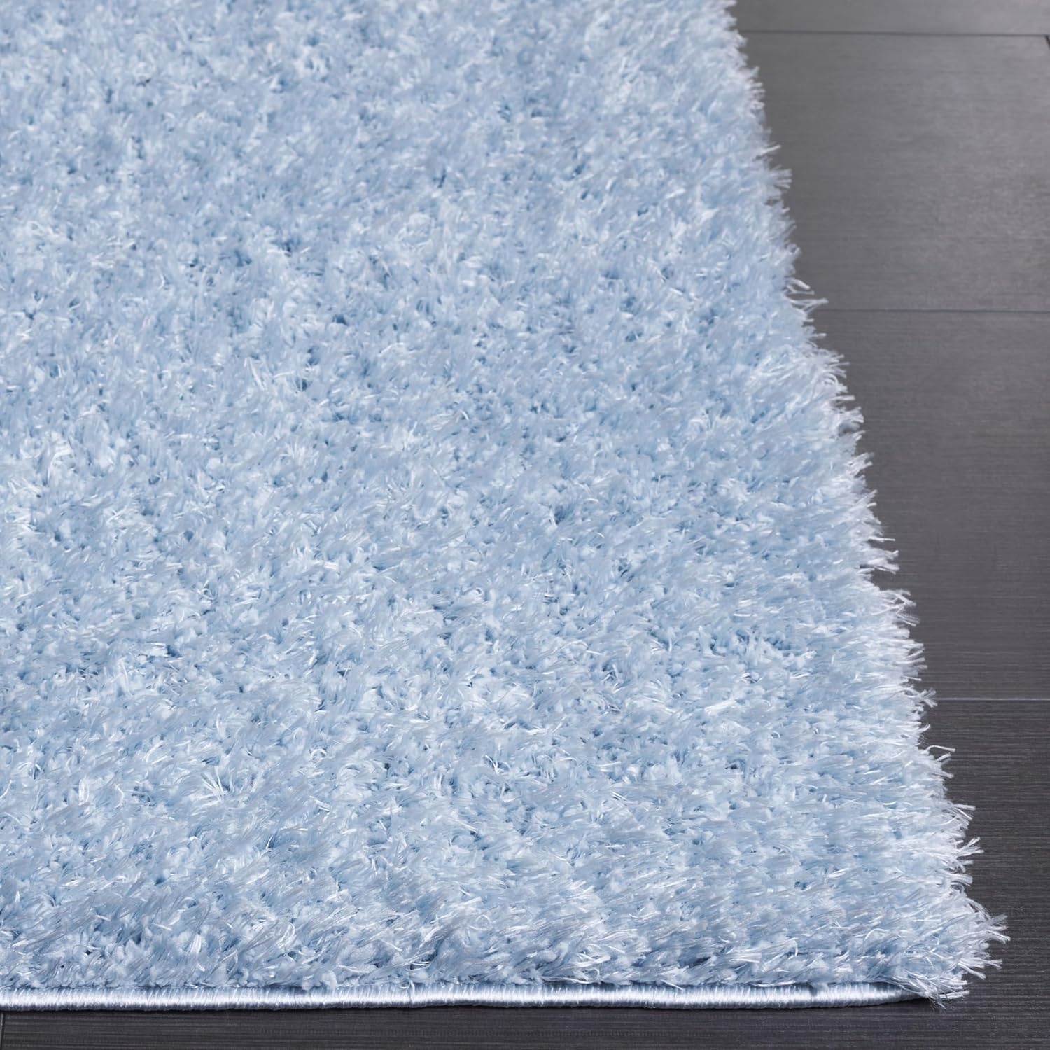 image:imageSAFAVIEH Lindsay Shag Collection Area Rug 9 x 12 Beige Modern Design 2inch Thick Ideal for the Living Room Dining Bedroom LNS560BAqua