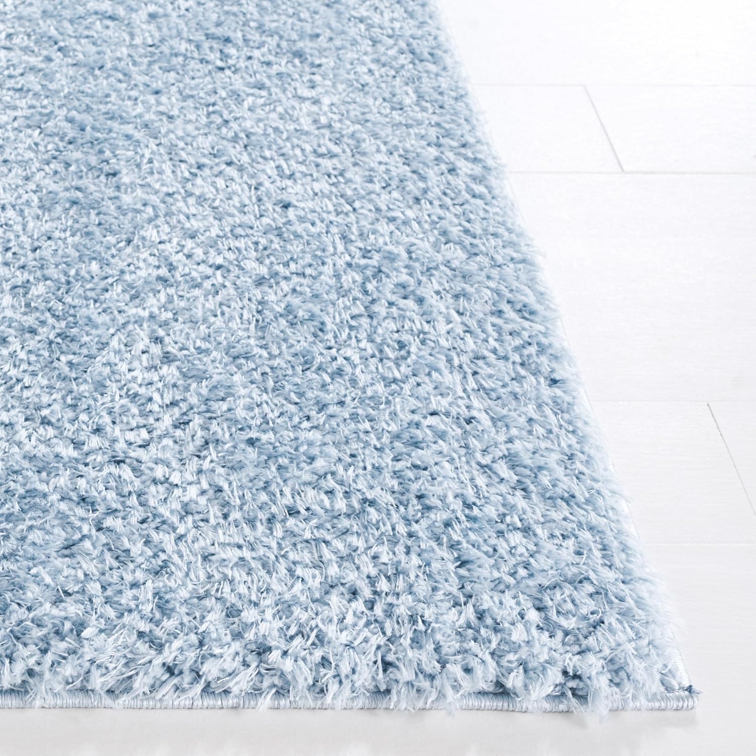 image:imageSAFAVIEH Lindsay Shag Collection Area Rug 9 x 12 Beige Modern Design 2inch Thick Ideal for the Living Room Dining Bedroom LNS560BAqua