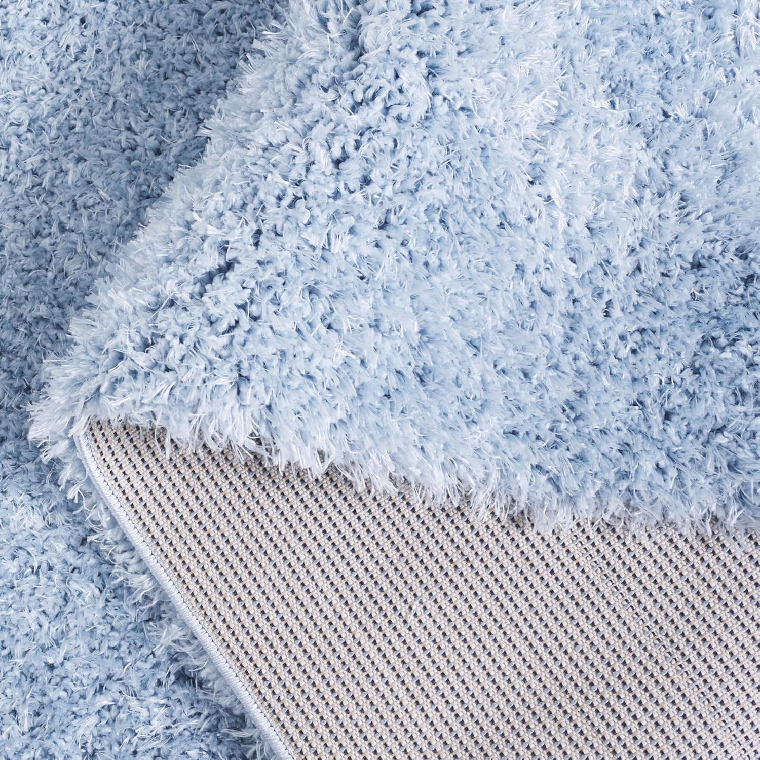 image:imageSAFAVIEH Lindsay Shag Collection Area Rug 9 x 12 Beige Modern Design 2inch Thick Ideal for the Living Room Dining Bedroom LNS560BAqua