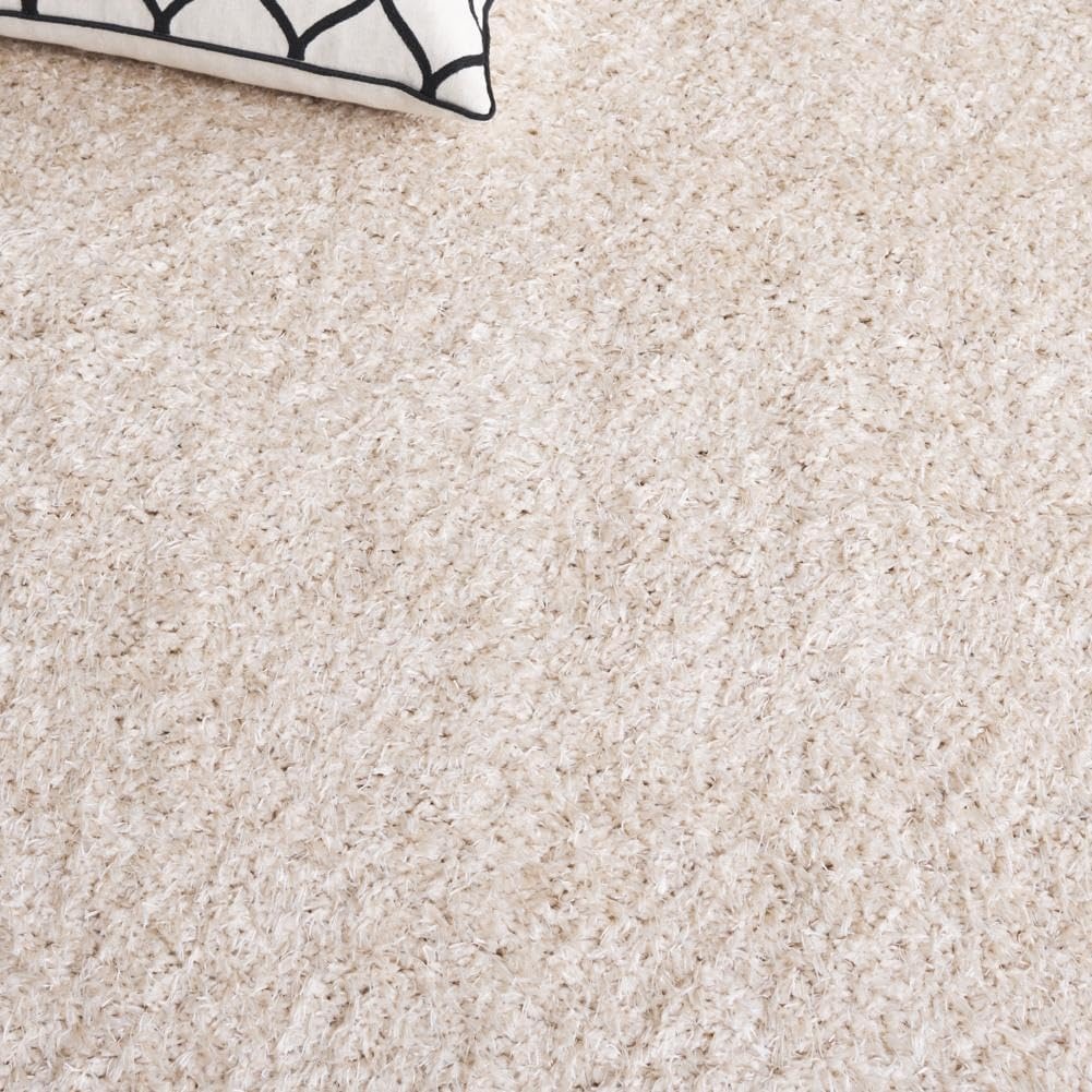 image:imageSAFAVIEH Lindsay Shag Collection Area Rug 9 x 12 Beige Modern Design 2inch Thick Ideal for the Living Room Dining Bedroom LNS560BBeige