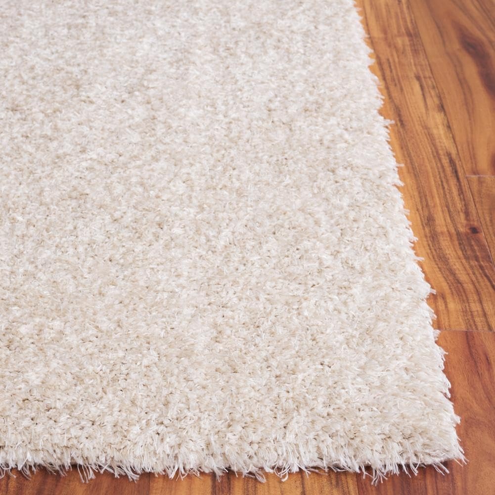 image:imageSAFAVIEH Lindsay Shag Collection Area Rug 9 x 12 Beige Modern Design 2inch Thick Ideal for the Living Room Dining Bedroom LNS560BBeige
